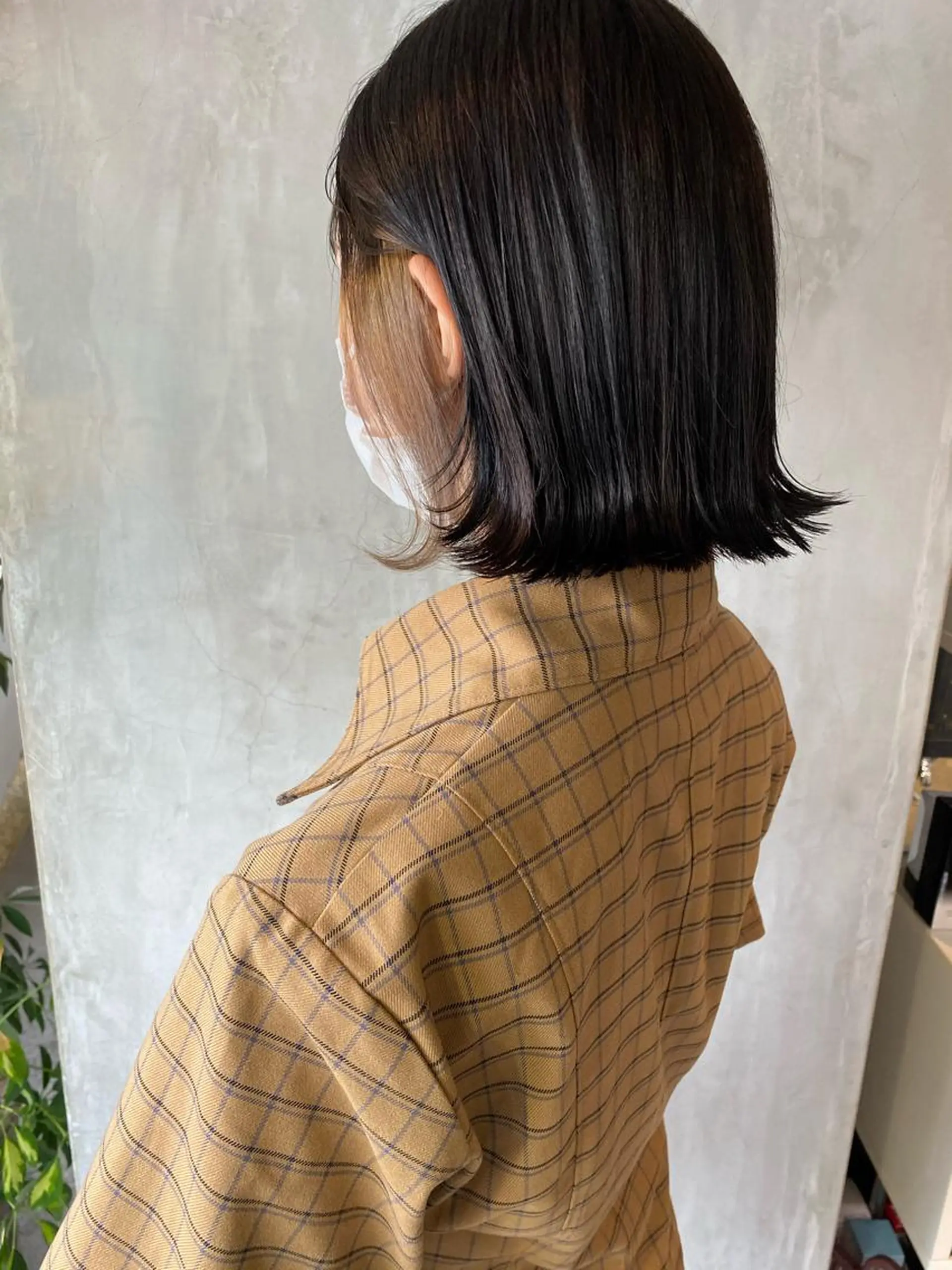 ショート カラー ヘアアレンジ ヘアカラー トリートメント 切りっぱなしボブ/ デザインカラー店長のヘアスタイル