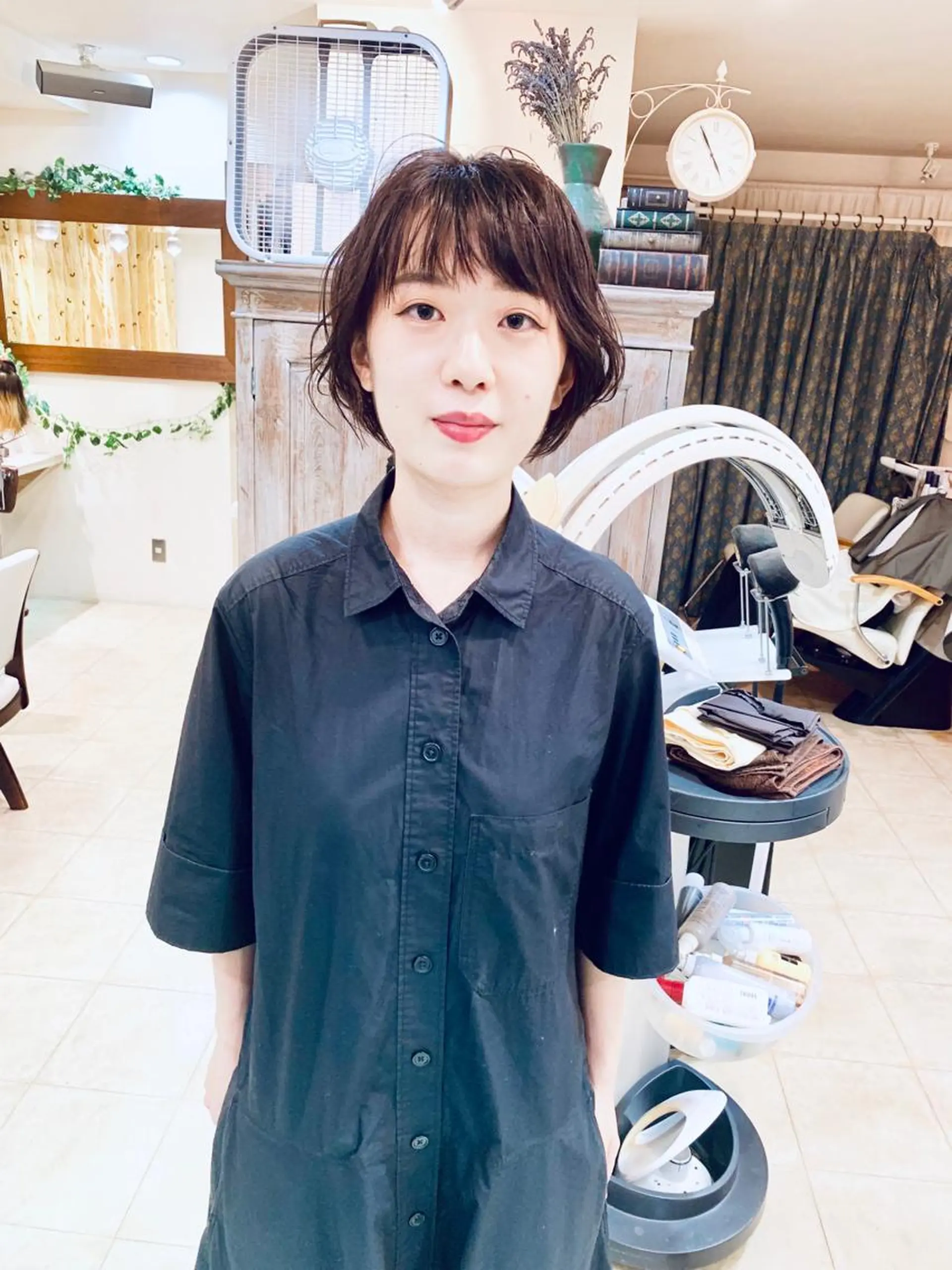 ショート カラー ベージュカラー ピンクカラー ピンクベージュ ボブ ヘアカラー nishimura makotoのヘアスタイル