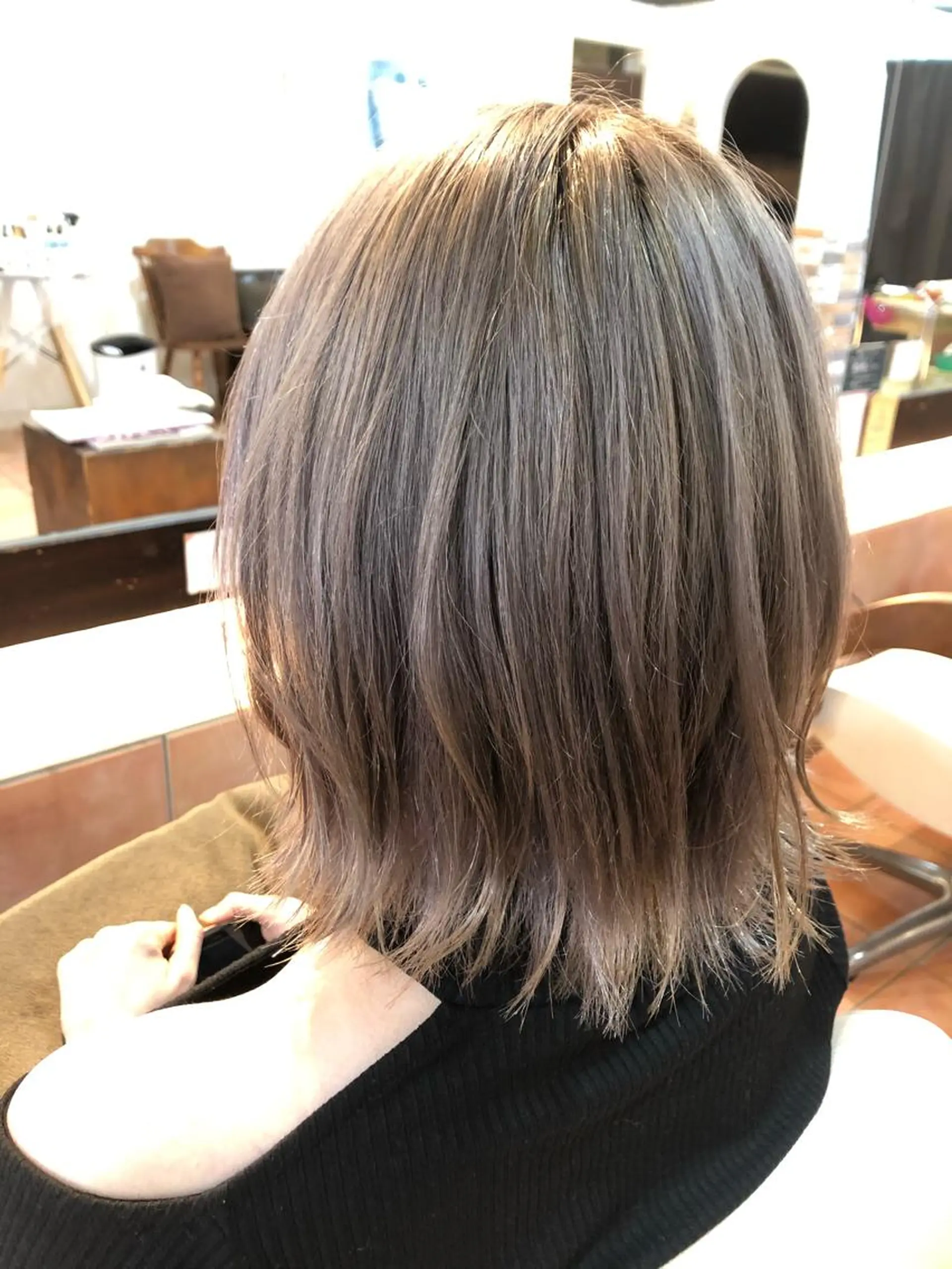 ミディアム カラー 💙あかみね 💙(mine)のヘアスタイル