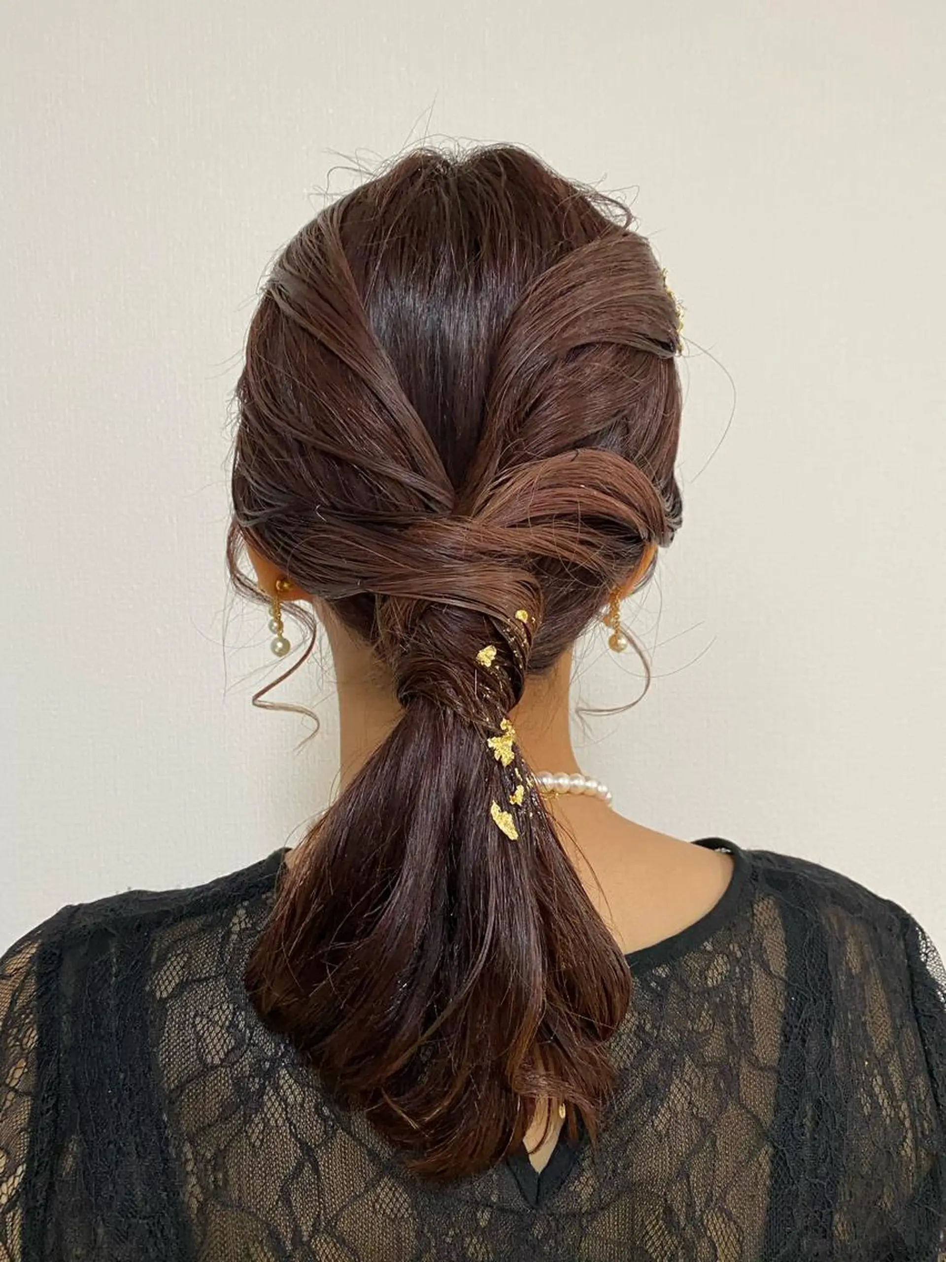 セミロング ヘアアレンジ 結婚式・ブライダル 清水 有紗のヘアスタイル