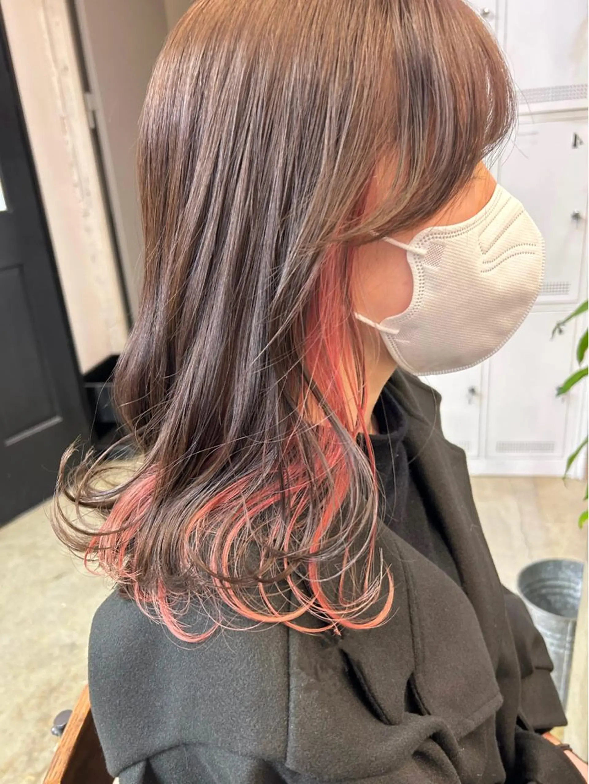 セミロング カラー ヘアアレンジ 🎀暖色カラー🎀 ♡yurika♡のヘアスタイル