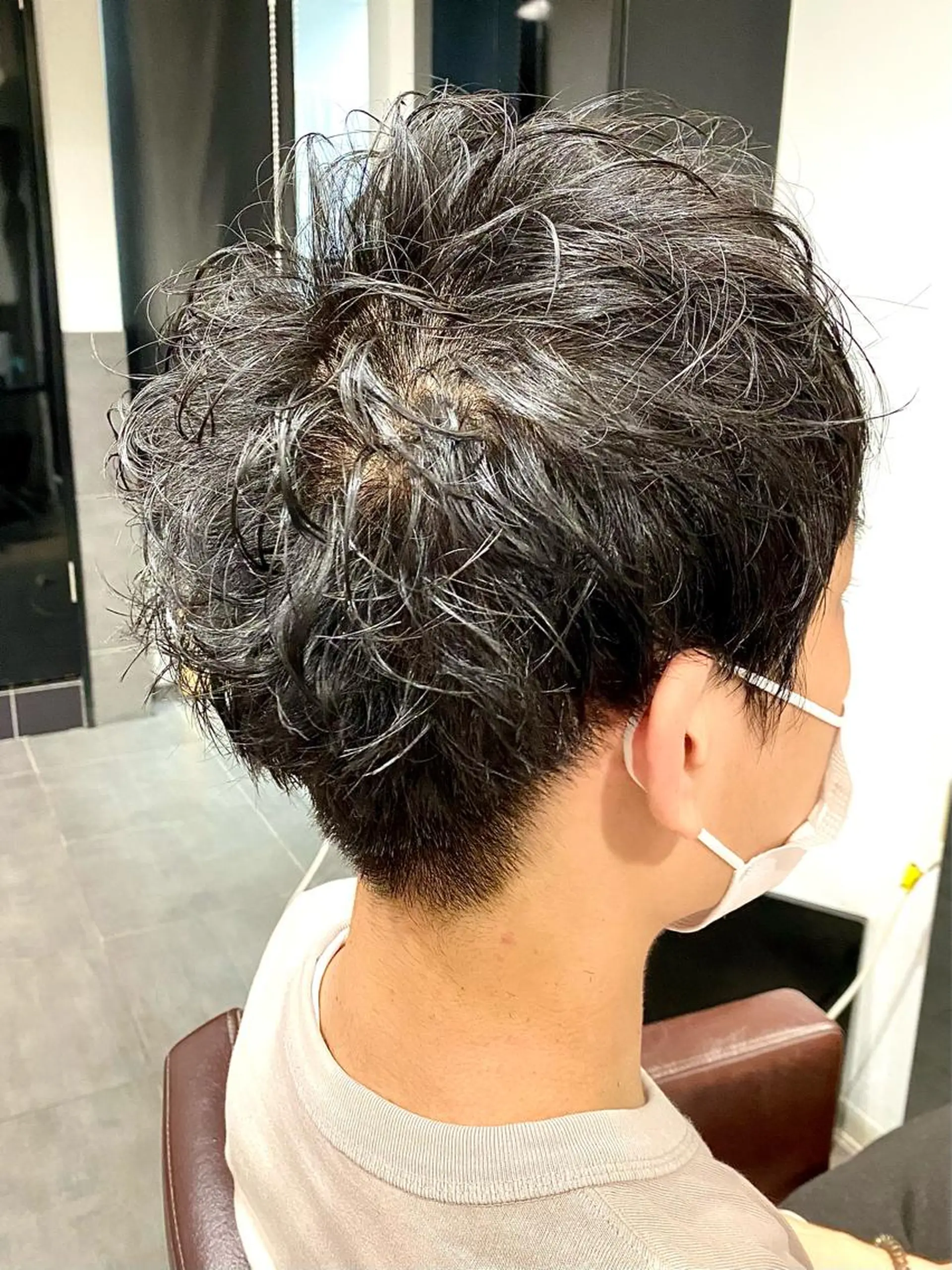 パーマ メンズ カット パーマ ⭕️メンズパーマ⭕️ 山口　裕太郎のヘアスタイル