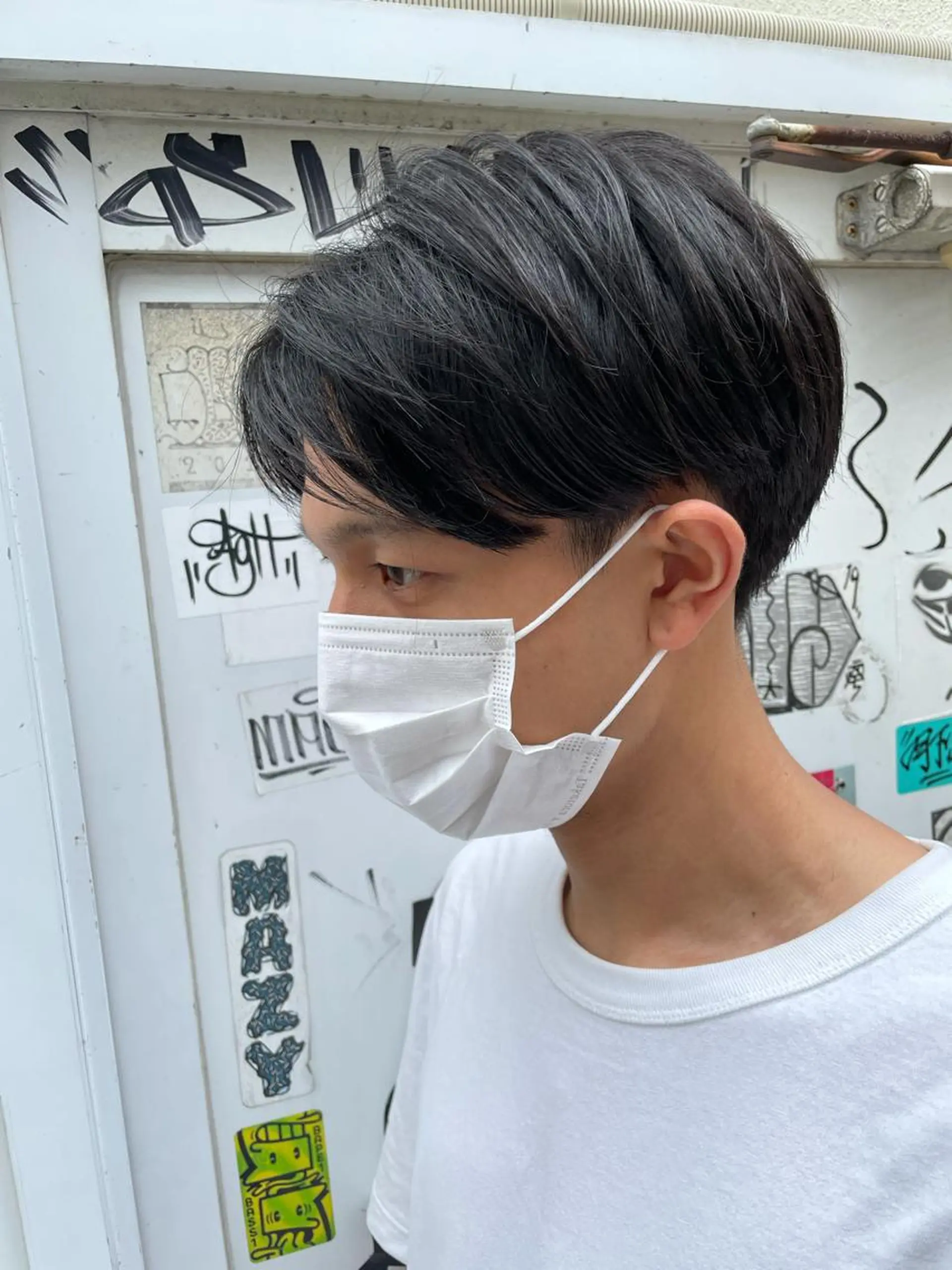 ショート メンズ センターパート メンズパーマ 【東北メンズヘア1 位受賞🥇】本間祐太のヘアスタイル