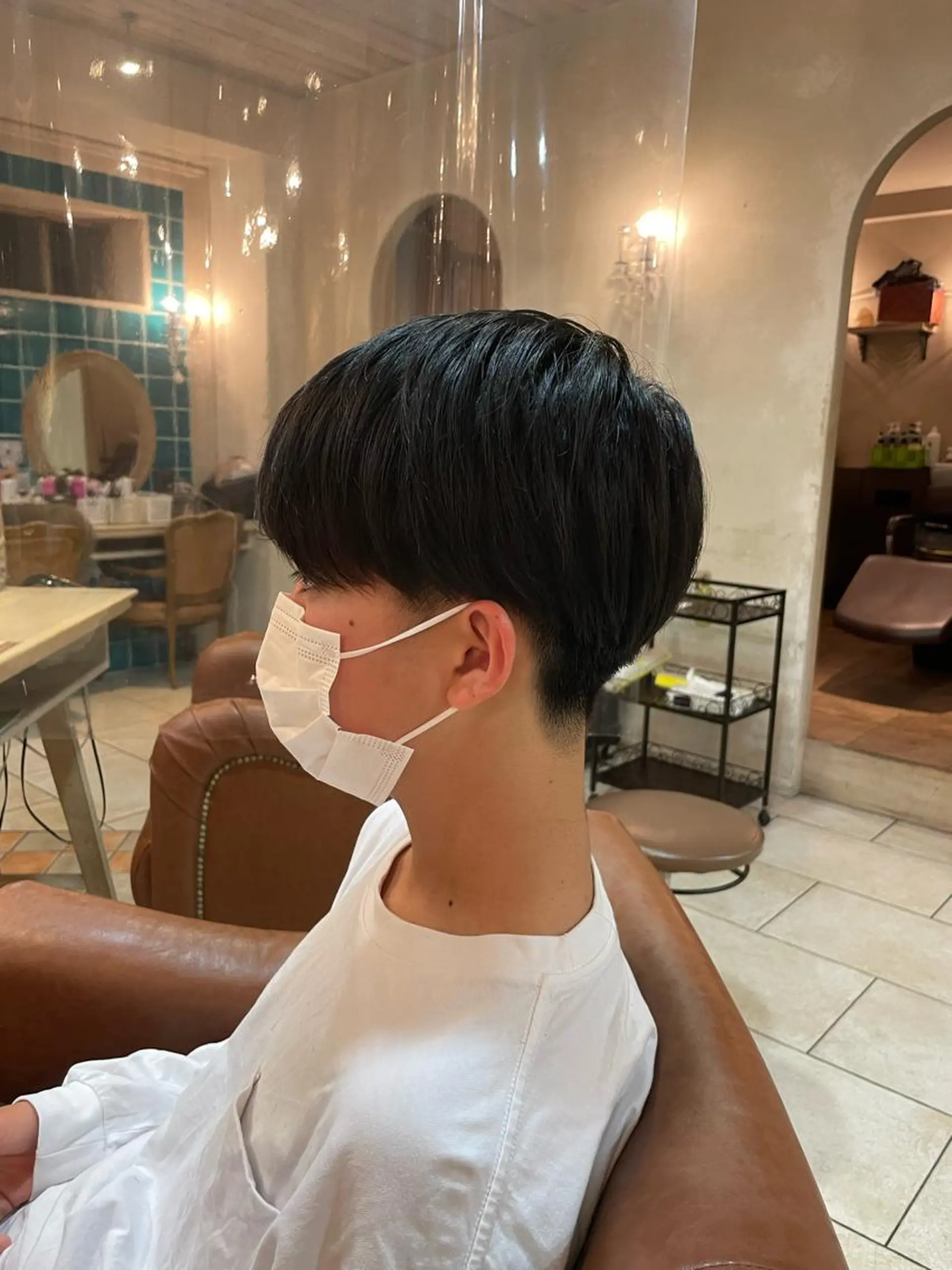 メンズ マッシュ 刈り上げ 前平 友慈のヘアスタイル