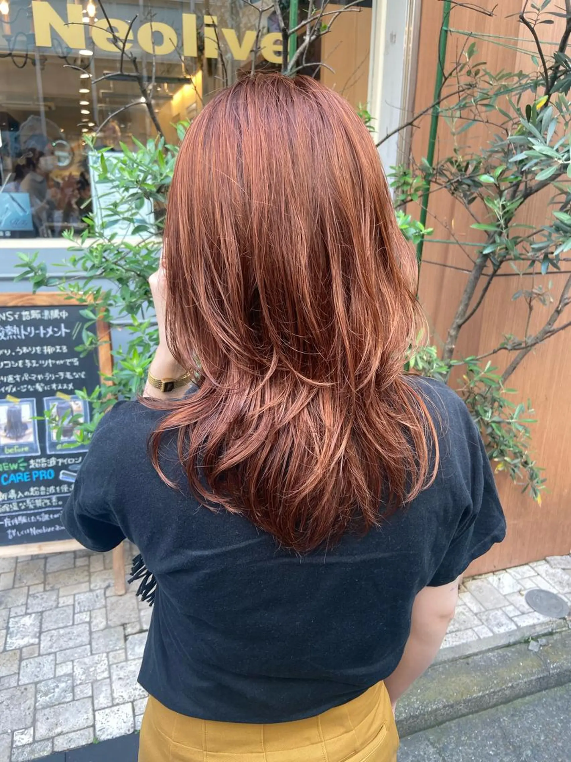 ロング カラー オレンジ 🫧 nanaco🫧のヘアスタイル