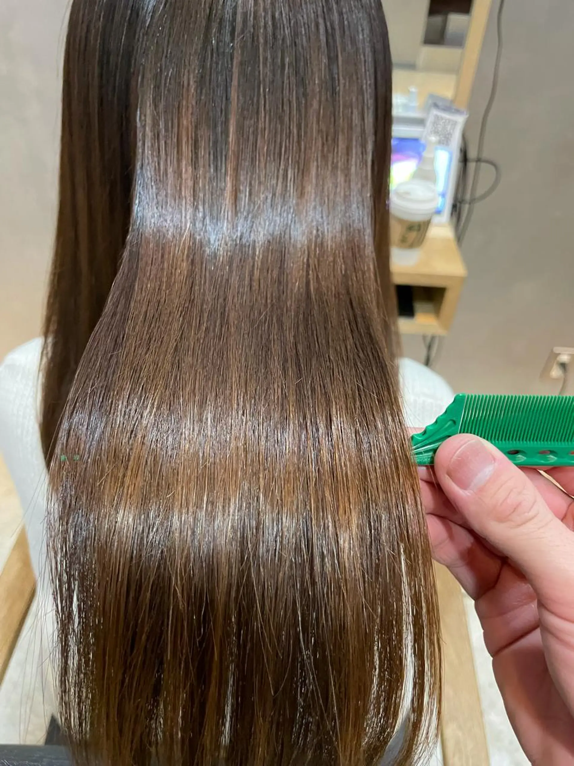 ロング 縮毛矯正 アイニティ緑地公園所属・【お悩み解決のプロ】 ハヤシタクミのヘアスタイル