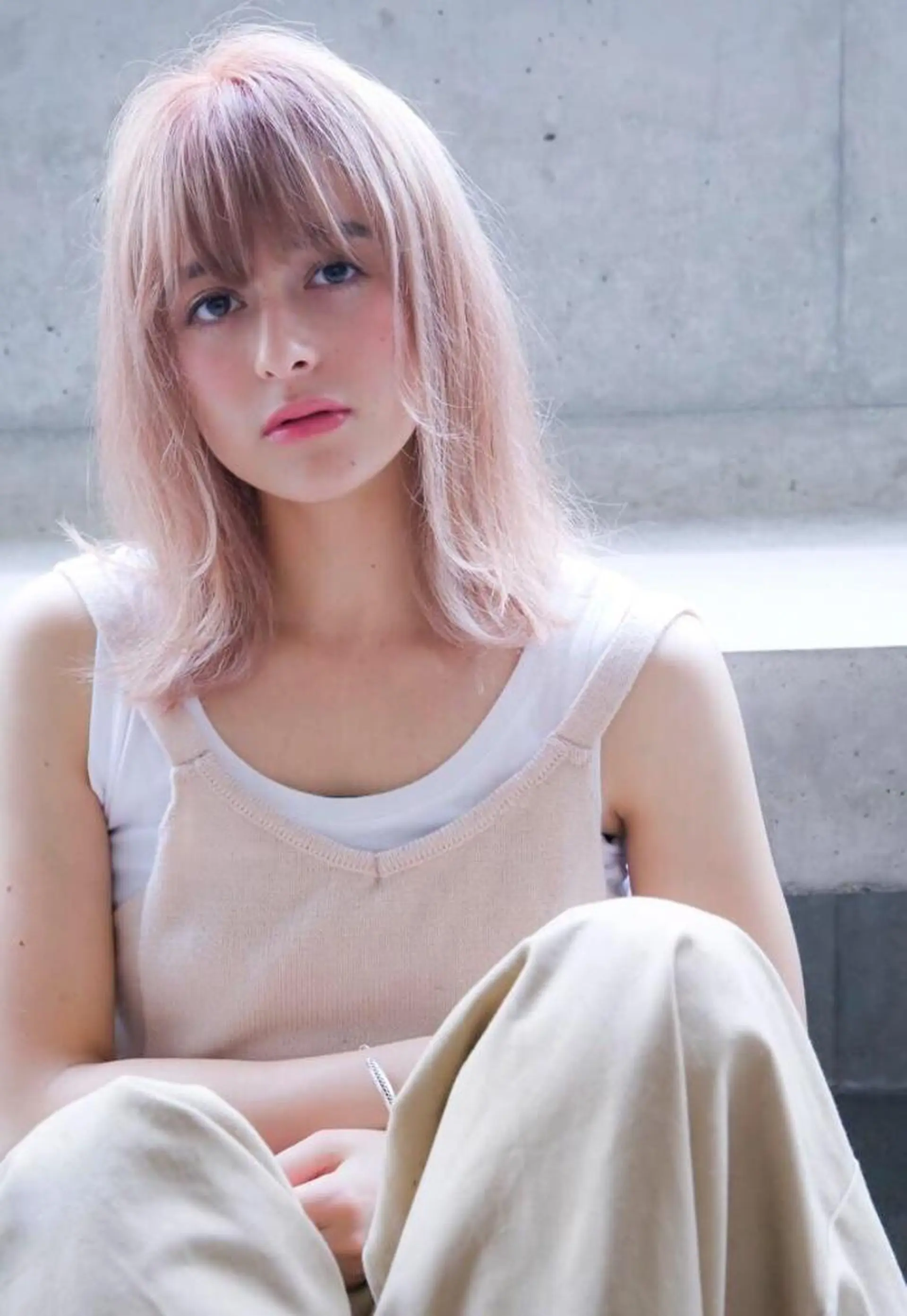 セミロング カラー hao所属・西山 頌太のヘアスタイル