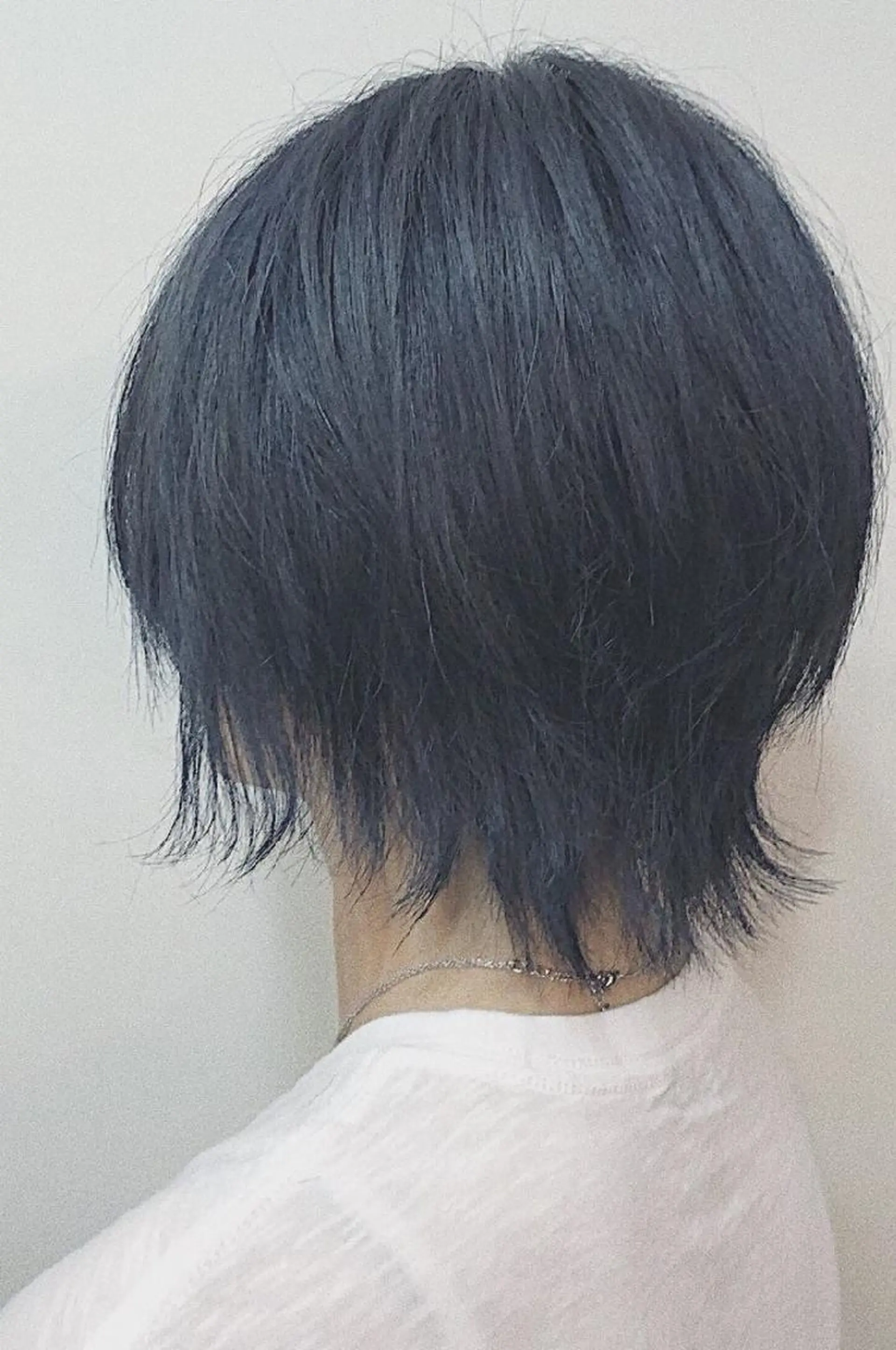 ショート カラー ブルーカラー ショートヘア Laissez Deuxのヘアスタイル