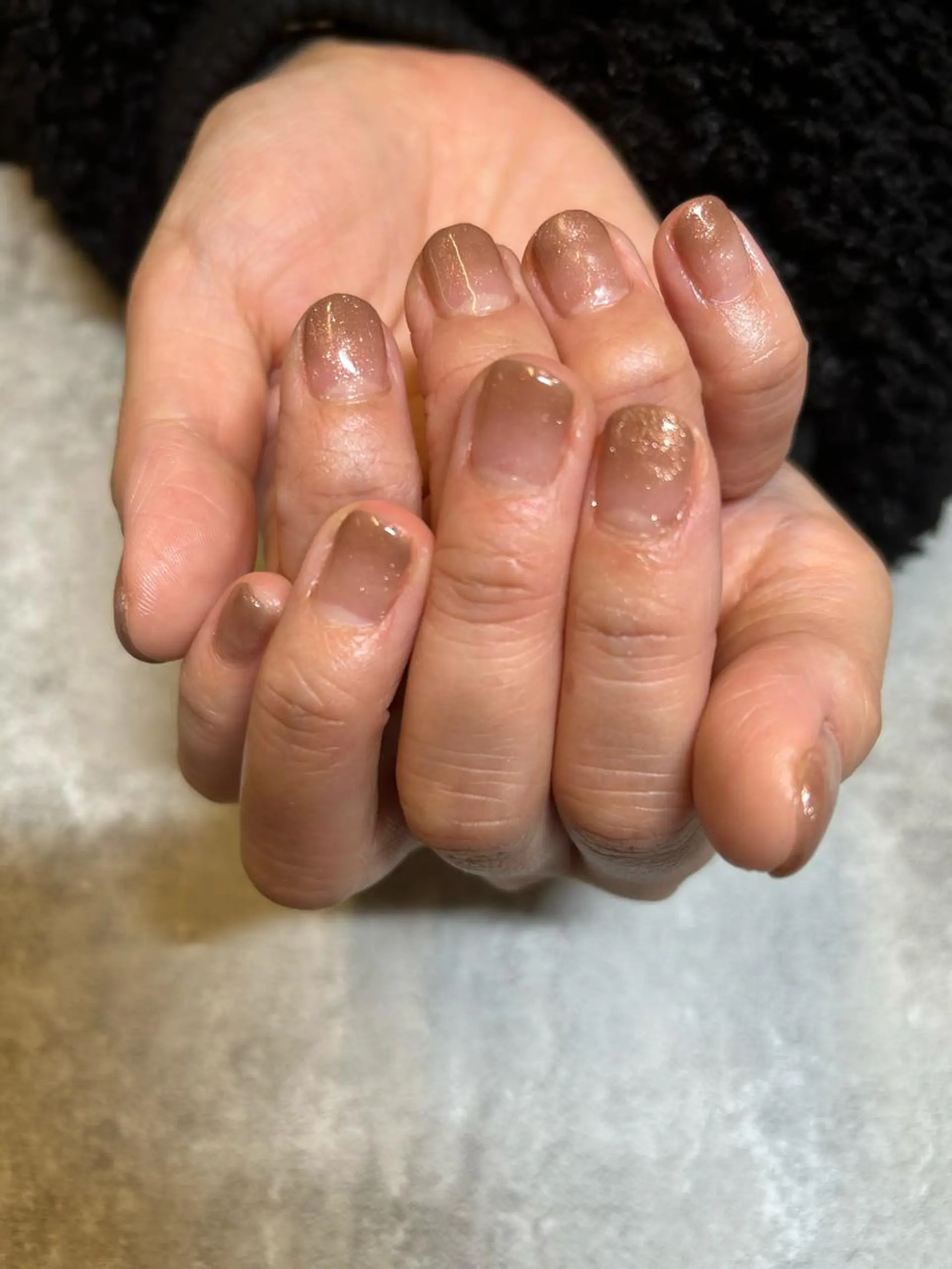 ネイル グラデーション ラメ(グリッター) ラメグラデーション シンプルネイル フットネイル 自宅サロン♡ Mamiのネイルデザイン