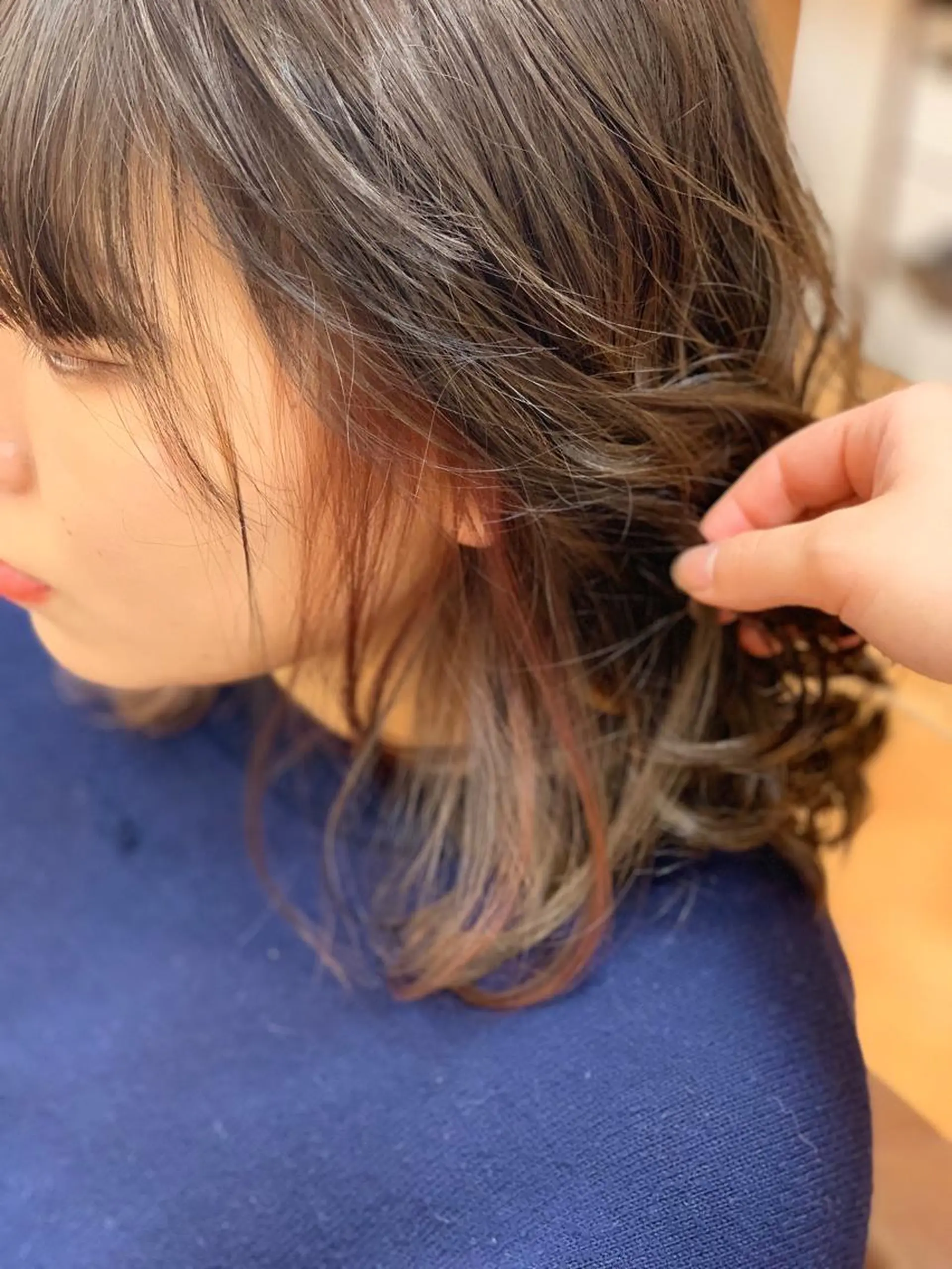 ミディアム カラー ミディアムパーマ アディクシーカラー アッシュ ブリーチ イルミナカラー ヘアカラー ヘアセット 髪質改善✨縮毛矯正 美髪担当・大西真奈のヘアスタイル