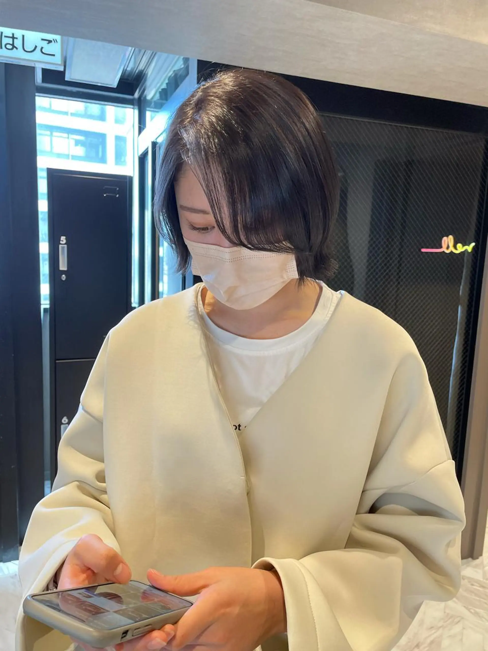 ショート カラー メンズパーマモデル 募集　サトチハルのヘアスタイル