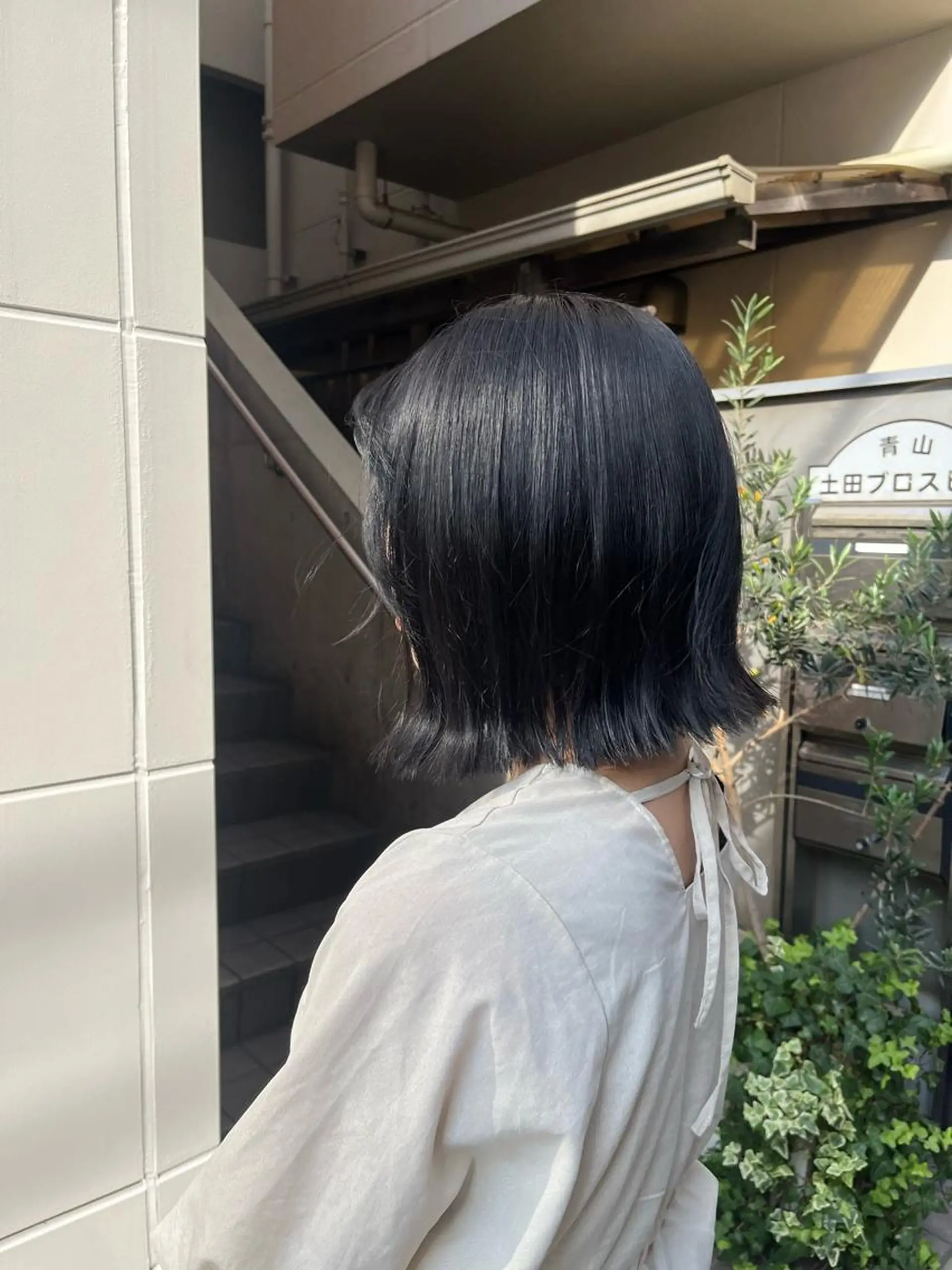 カラー 黒髪 ブリーチ ブルーカラー ブルーブラック haru新宿所属・新宿/美髪/髪質改善 🫧リョウ🫧のヘアスタイル