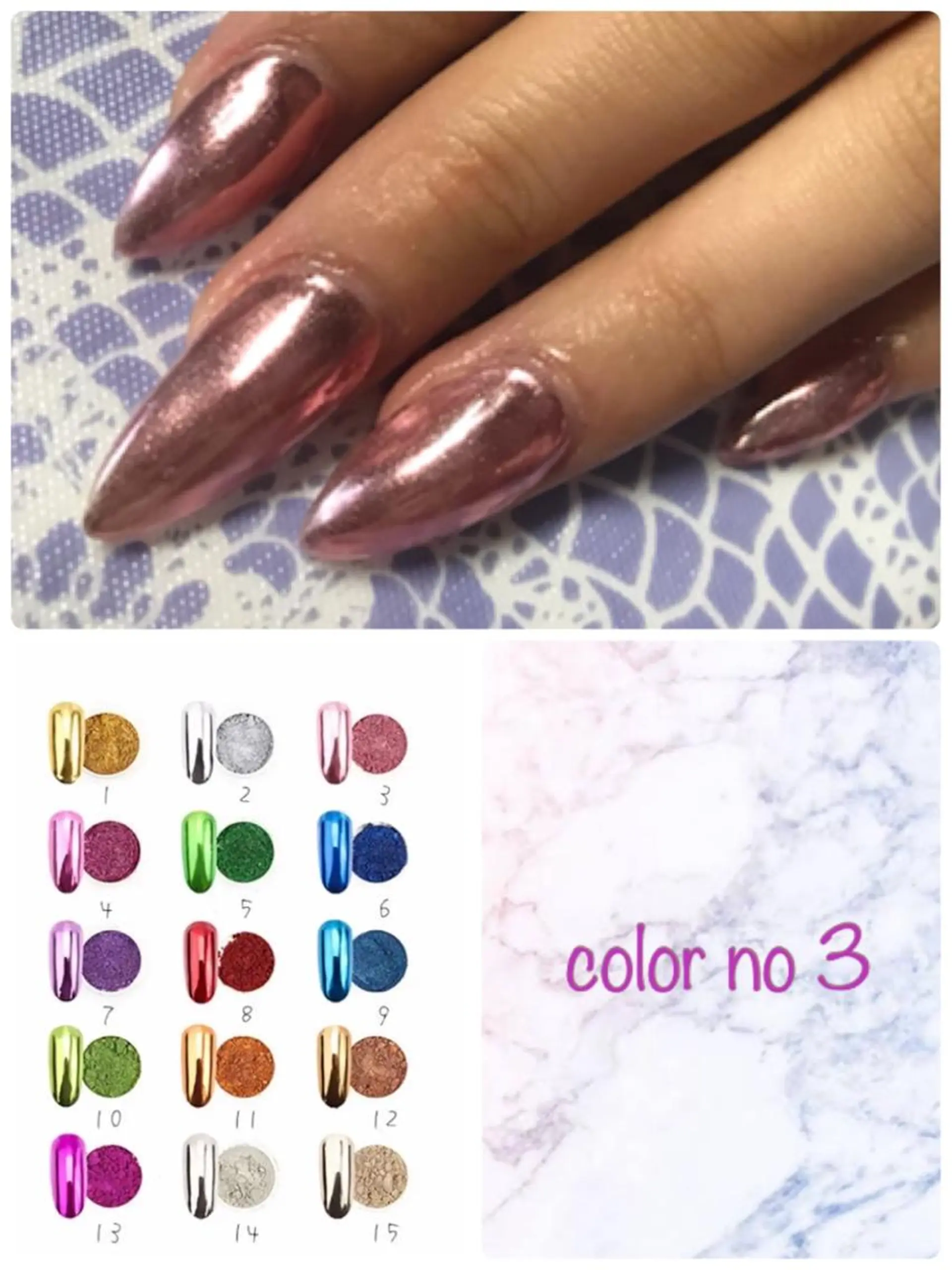 ネイル ミラーネイル ネイルサロンハピーナ自宅サロン所属・金沢 未緒のネイルデザイン