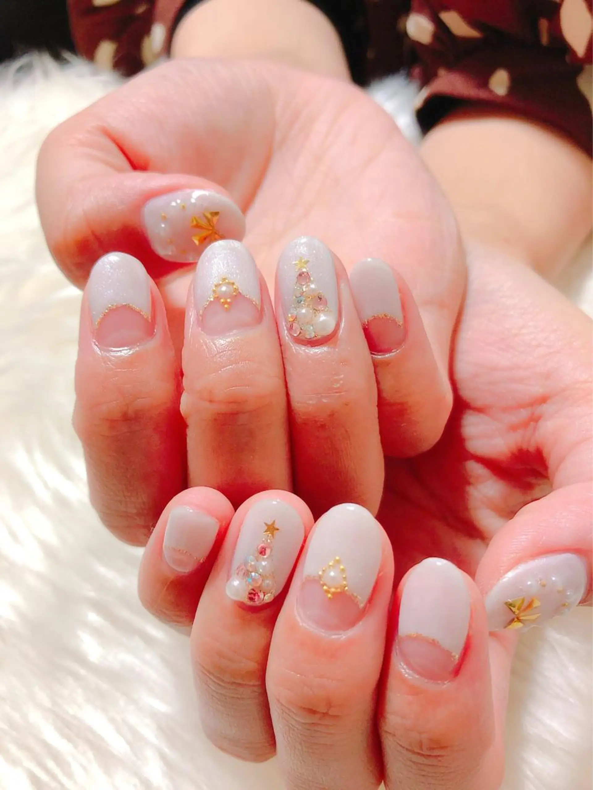 ネイル 冬ネイル クリスマス kiki nail 二子玉川のネイルデザイン