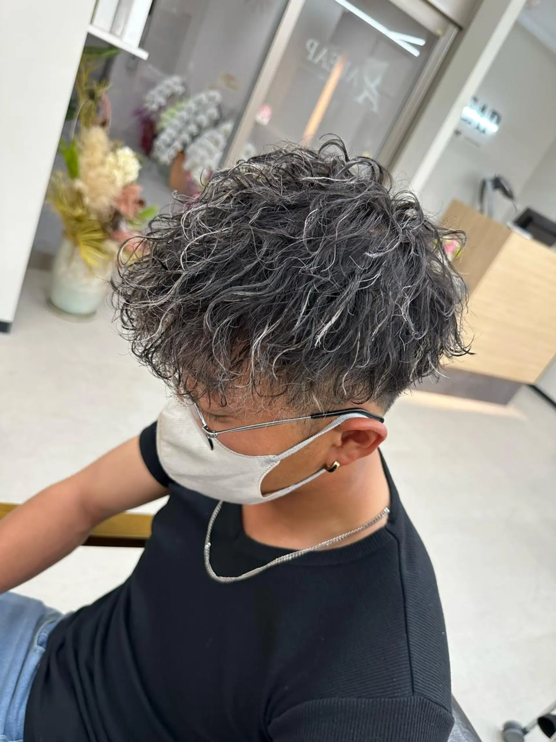 パーマ メンズ 波巻きパーマ カット パーマ 𝐑𝐲𝐮𝐤𝐢 【店長】ALEAPのヘアスタイル