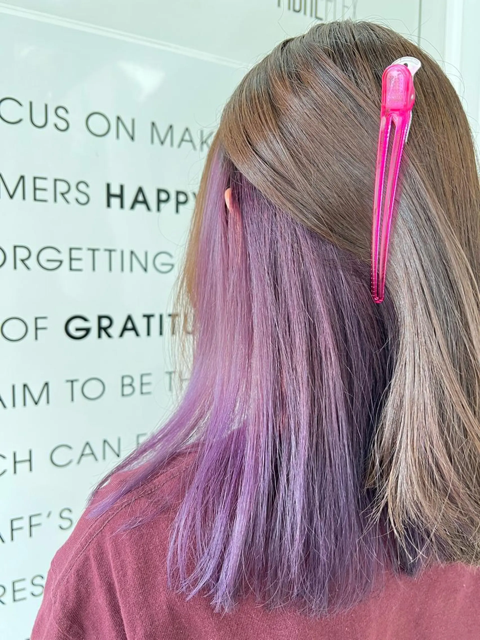 ロング カラー インナーカラー パープルカラー ヘアカラー 🦋インナーカラー れいな🦋のヘアスタイル