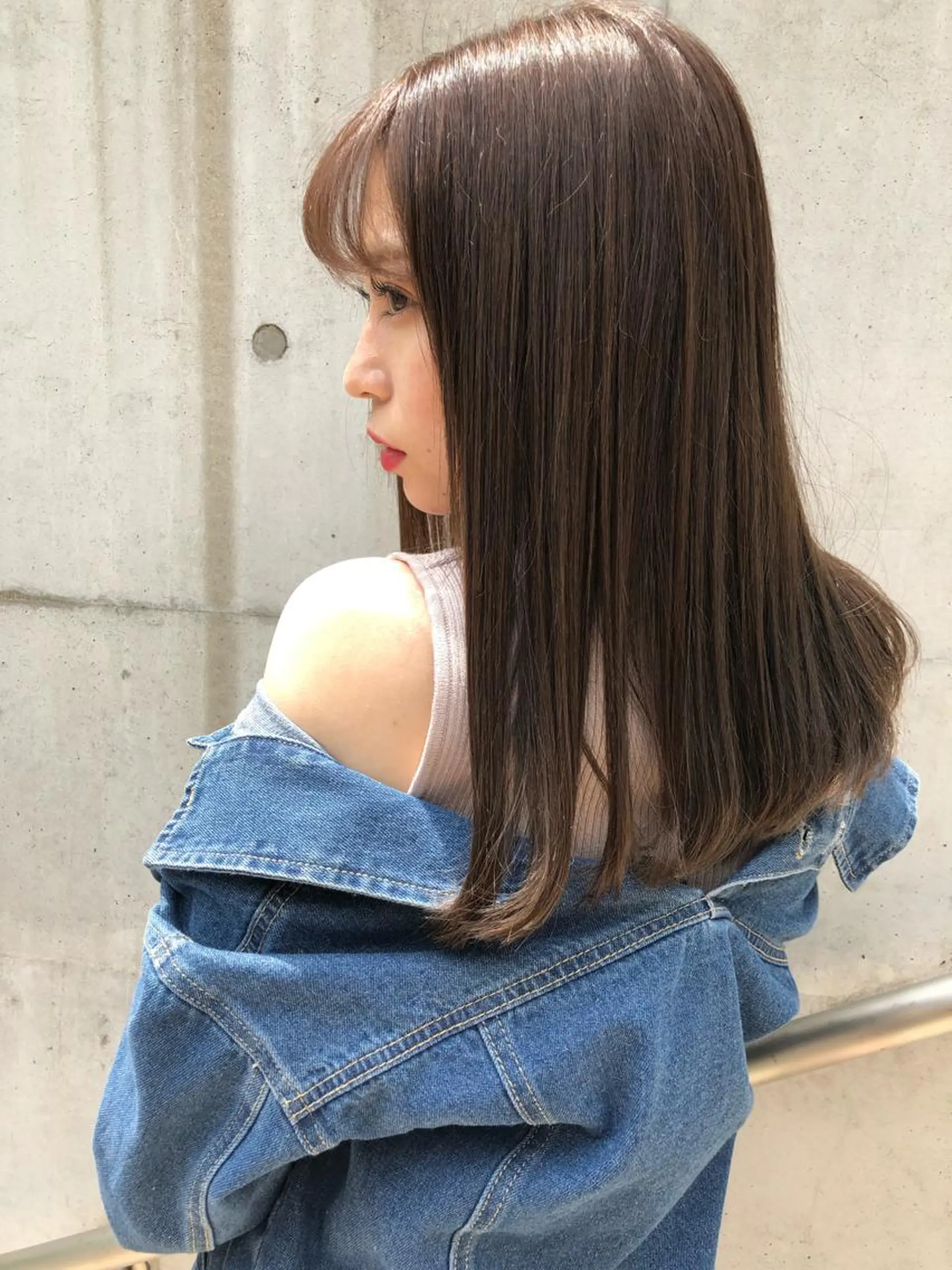 ミディアム カット 縮毛矯正 トリートメント icon.hakata所属・kazuki iconのヘアスタイル