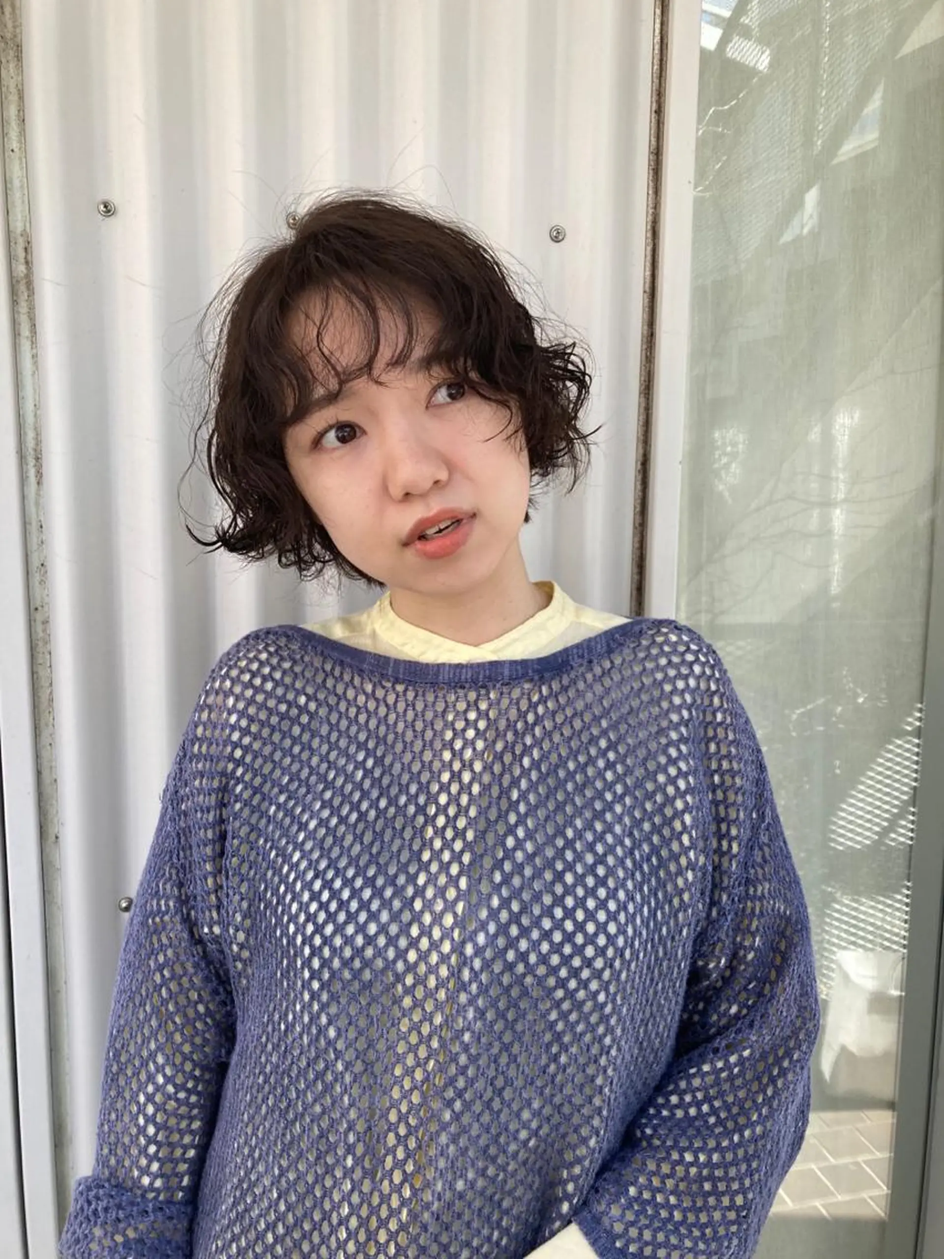 ショート カラー パーマ カット パーマ トリートメント kico所属・カワサキ カエデのヘアスタイル