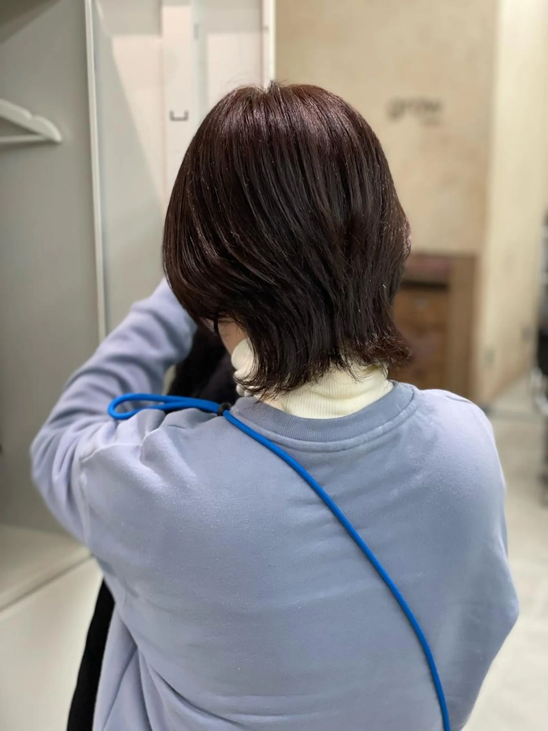 ミディアム カラー ショーヤ/ブリーチ /バレイヤージュのヘアスタイル