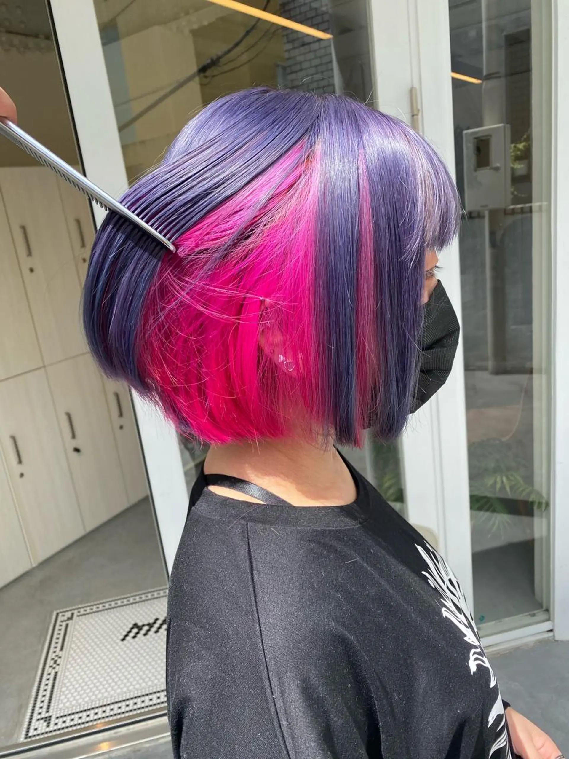 ショート カラー ブルーカラー ブルーラベンダー ラベンダーカラー ピンクカラー カット ヘアカラー トリートメント Masena所属・Director 🌈中川慎之介のヘアスタイル
