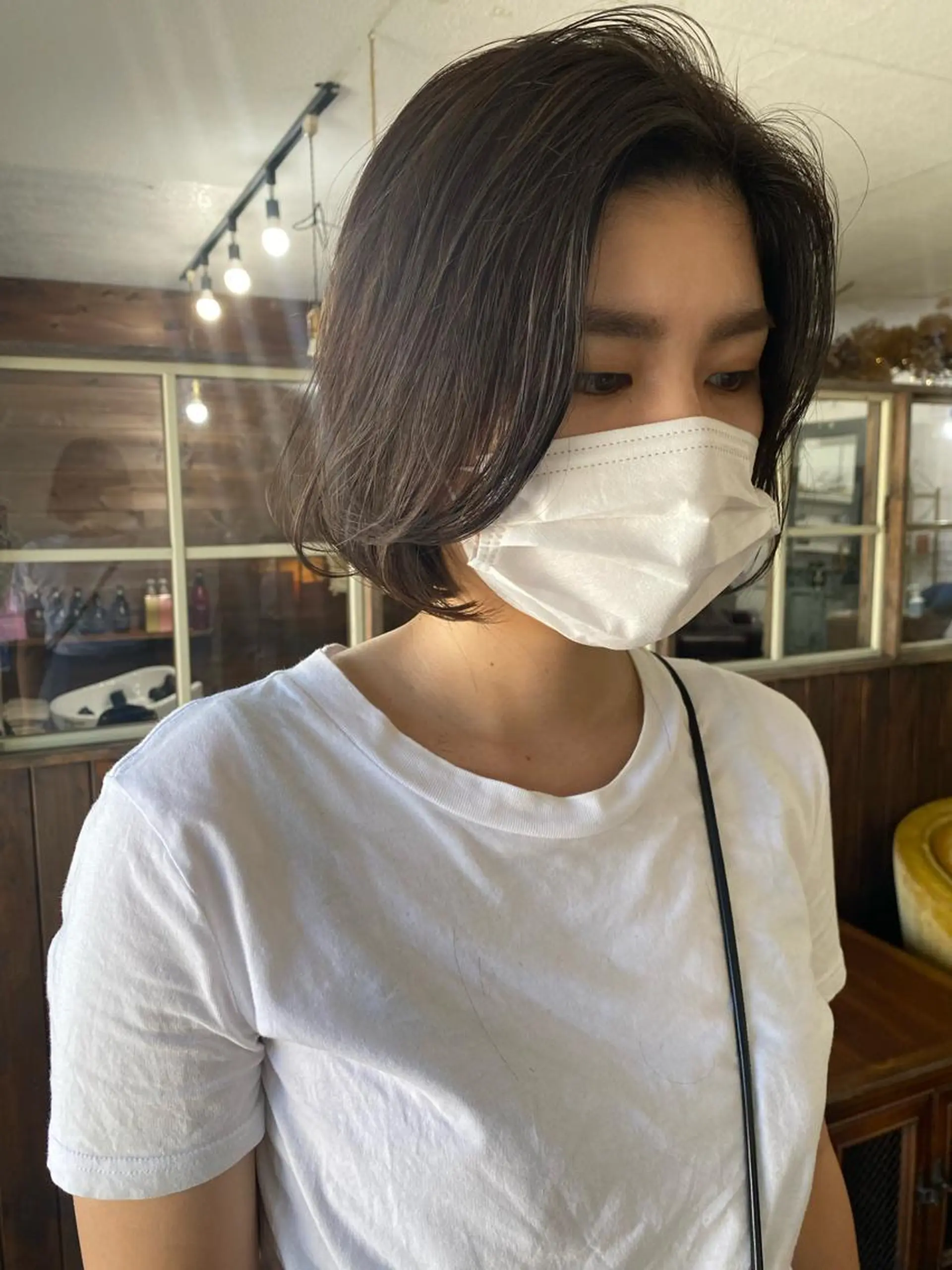 ショート タンバルモリ 艶カラー🫧 MOMOYOのヘアスタイル
