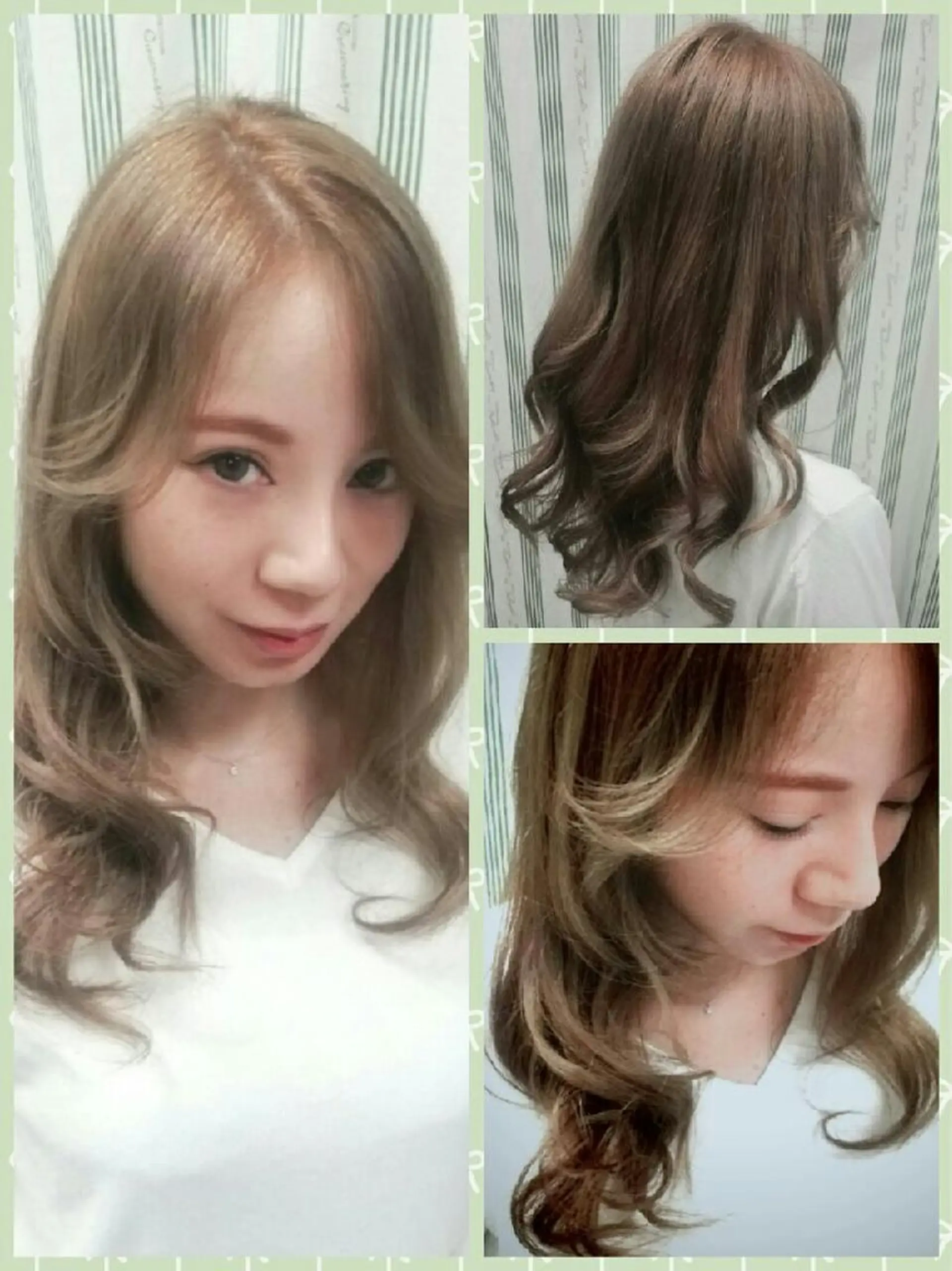 ロング カラー ヘアアレンジ アッシュ オリーブアッシュ エミタス ☆のヘアスタイル