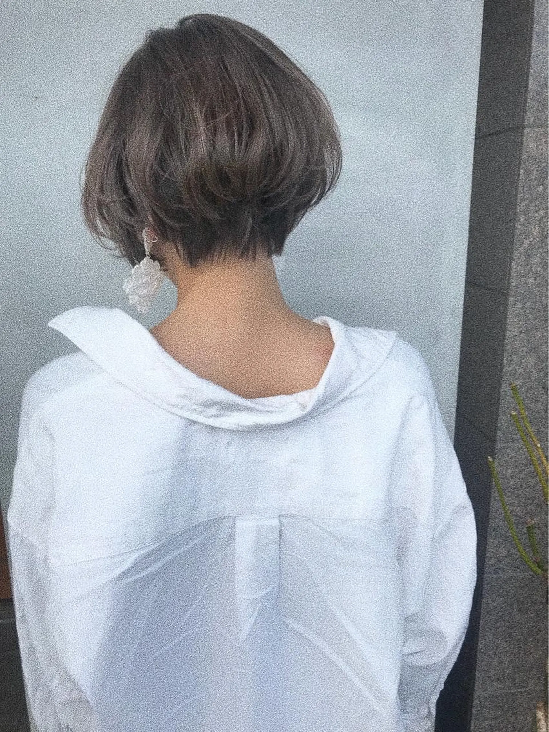 ショート カラー アッシュ 船津 佳奈美のヘアスタイル
