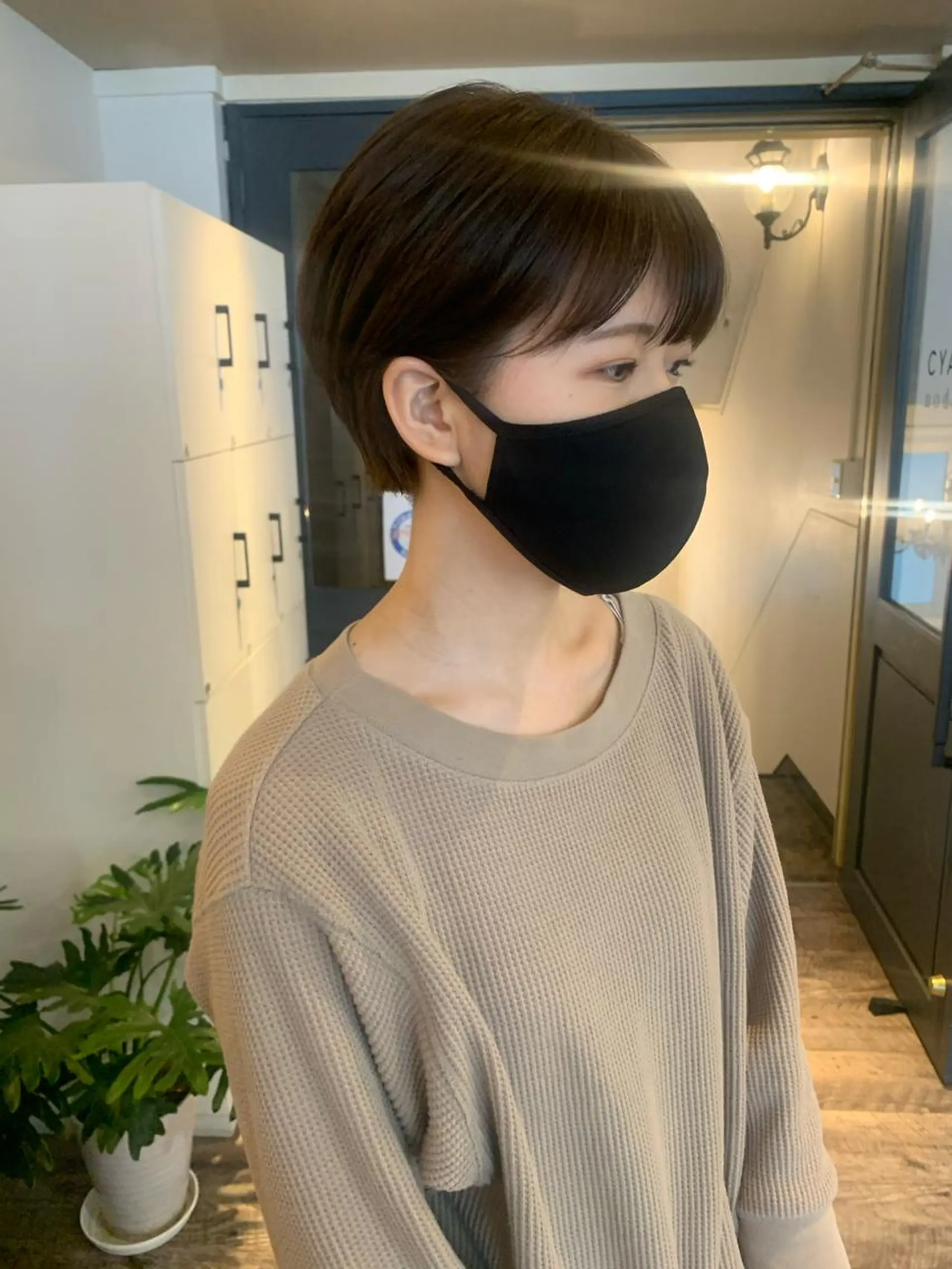 ショート カラー パーマ ヘアアレンジ メンズ キッズ ネイル マツエク・マツパ アッシュ アッシュブラウン ブラウンカラー カラーマツエク ショートヘア SALOWIN梅田茶屋町店所属・ウルフレイヤーカット /チヒロのヘアスタイル