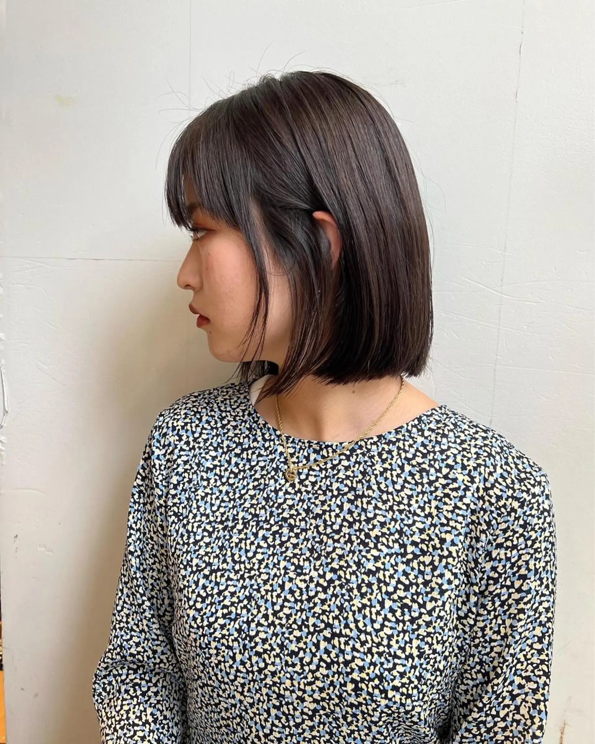 ショート ボブ ワイドバング レイヤー専門家 ダブルカラー修のヘアスタイル