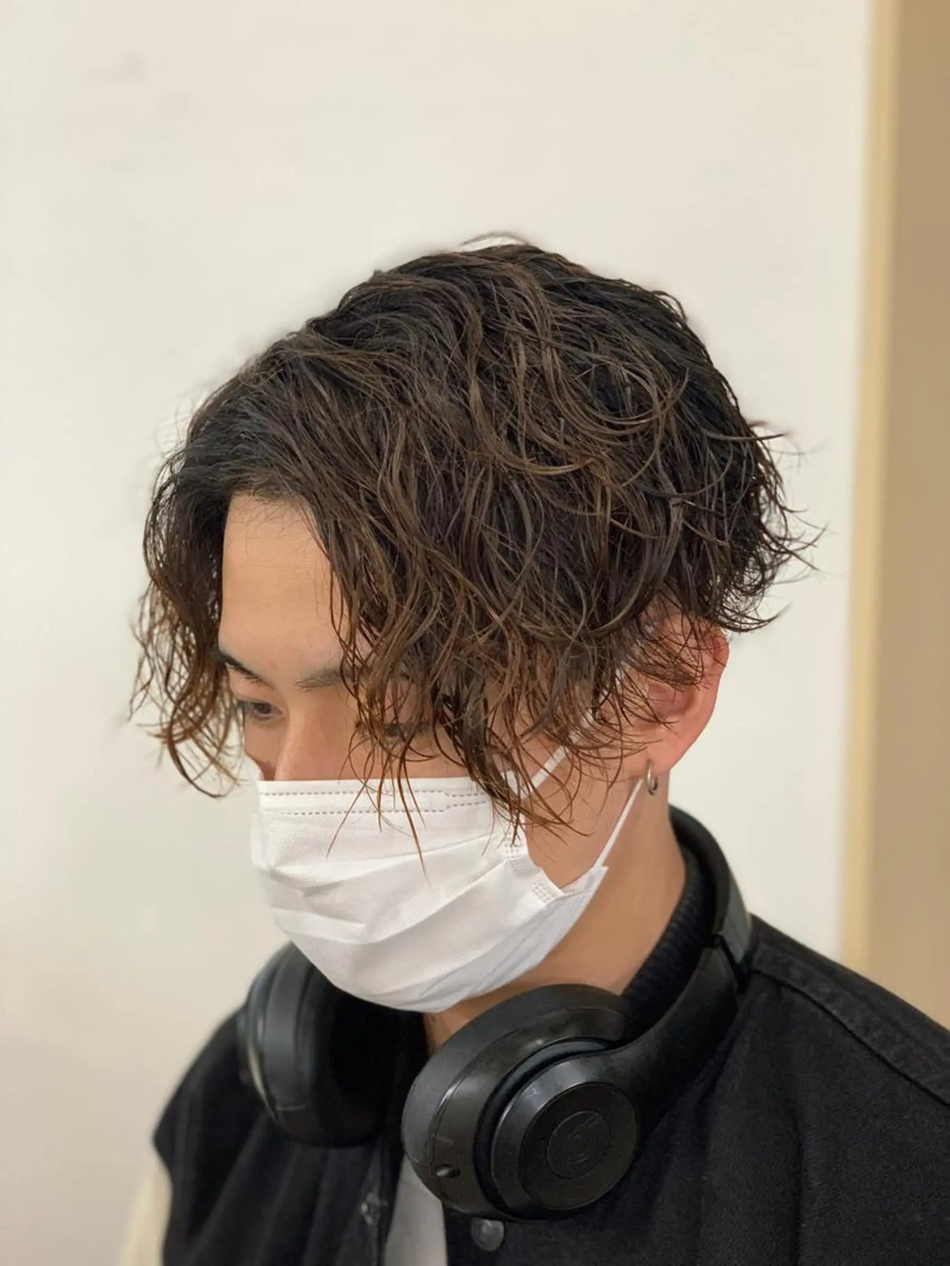 ショート カラー パーマ メンズ クセを最大限に活かす メンズパーマ奈良大祐のヘアスタイル