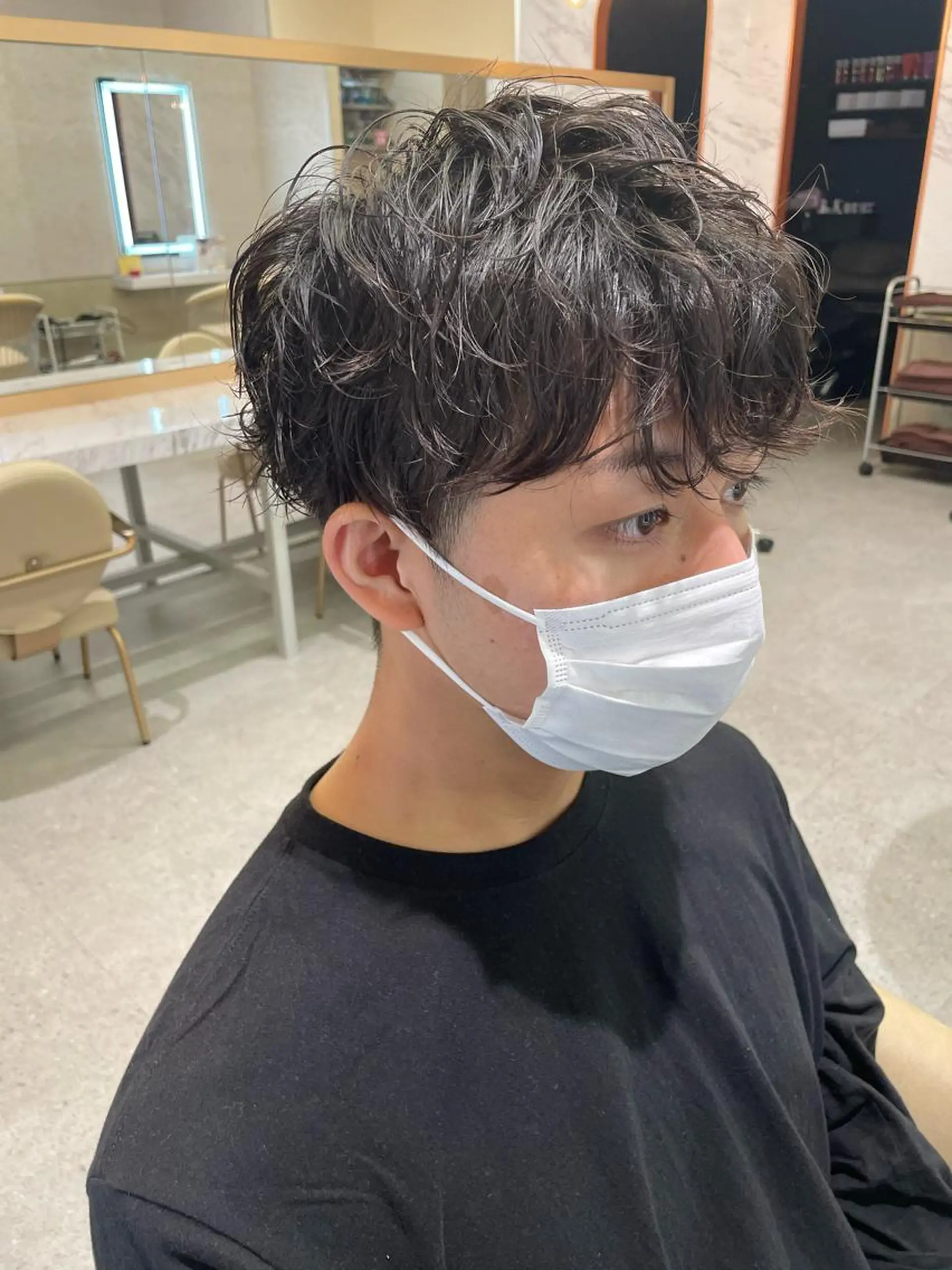 パーマ メンズ カット 髪質改善✨ レイヤー得意🌈のヘアスタイル