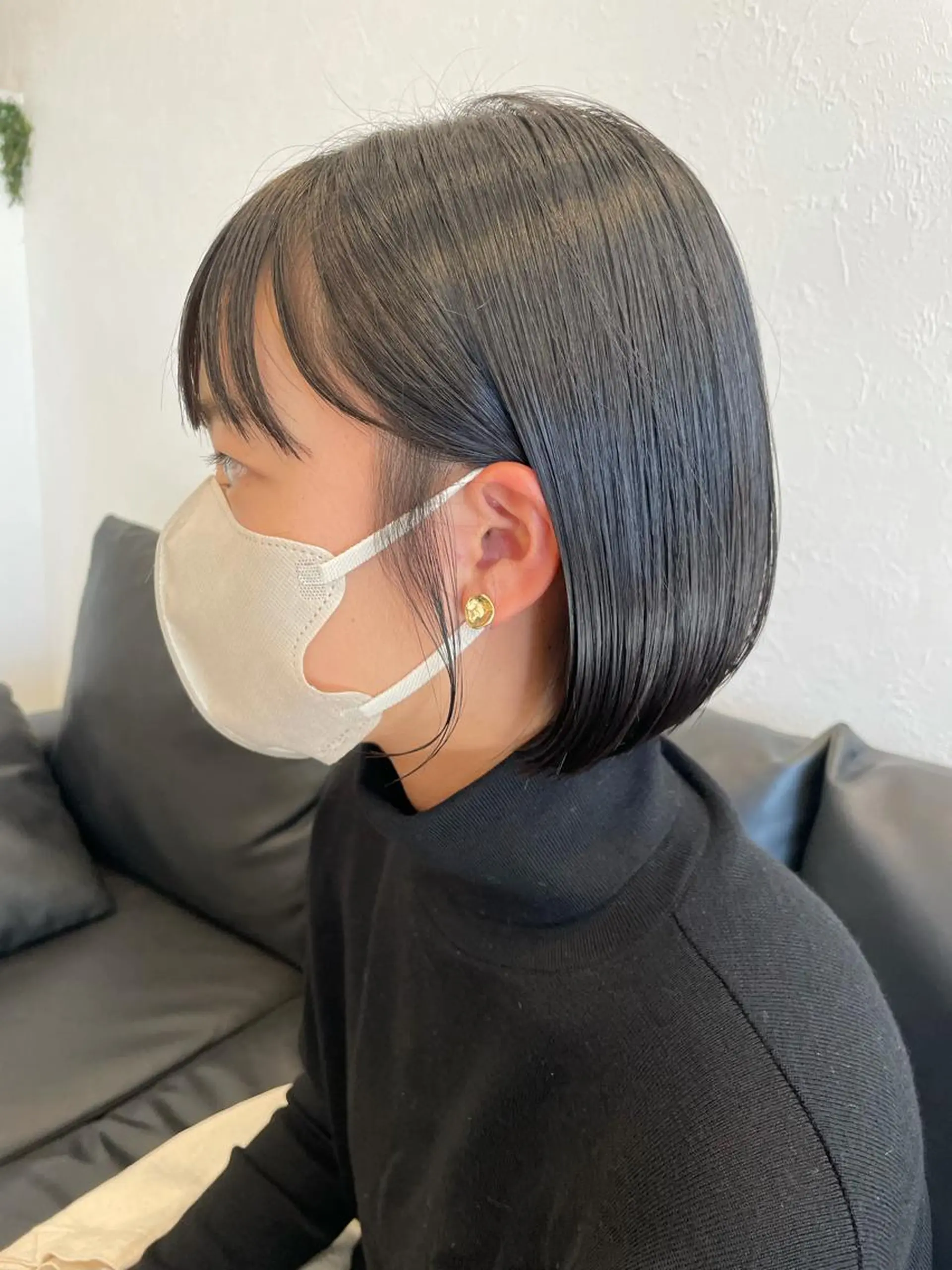 ショート 切りっぱなしボブ ボブ ワイドバング risako🇰🇷 韓国ヘア/レイヤーのヘアスタイル