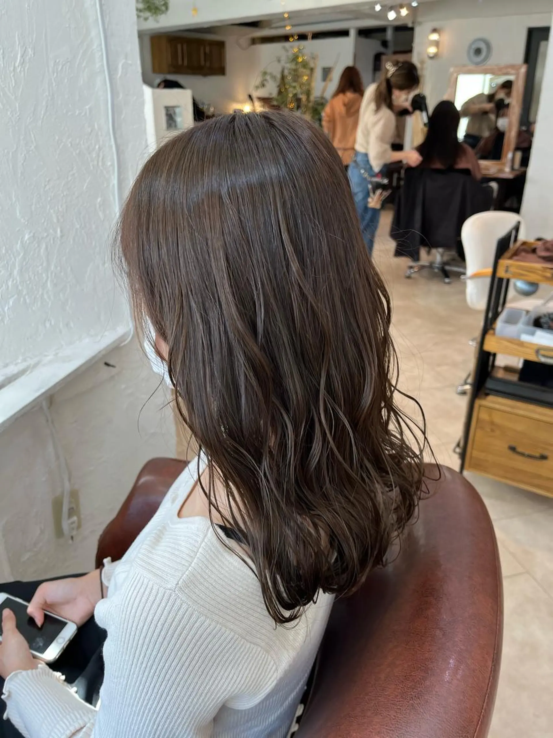 ロング カラー ベージュカラー オリーブベージュ 💛ハイトーン💛 りむのヘアスタイル