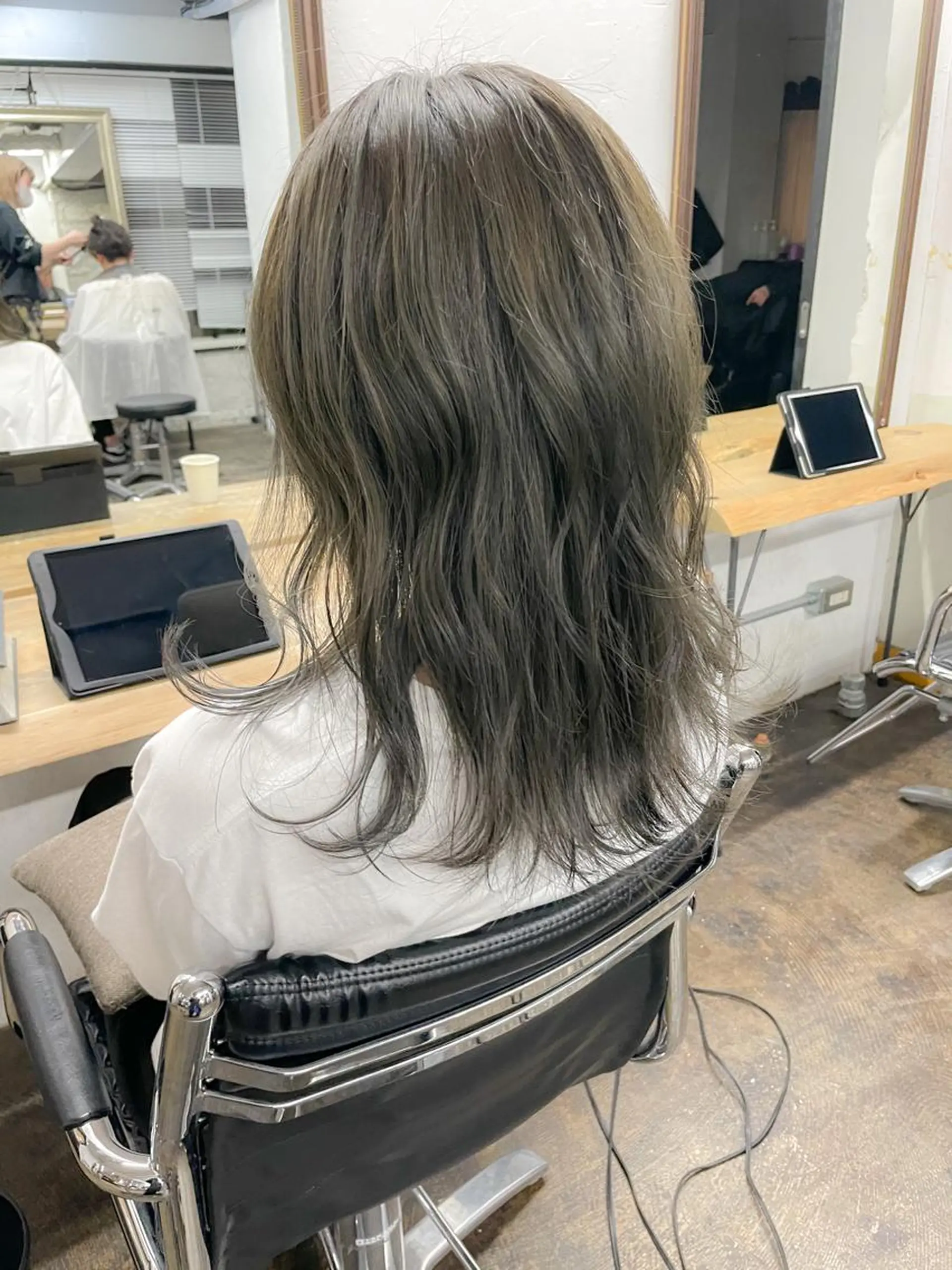 セミロング カラー メンズパーマ メンズ特化ryoのヘアスタイル