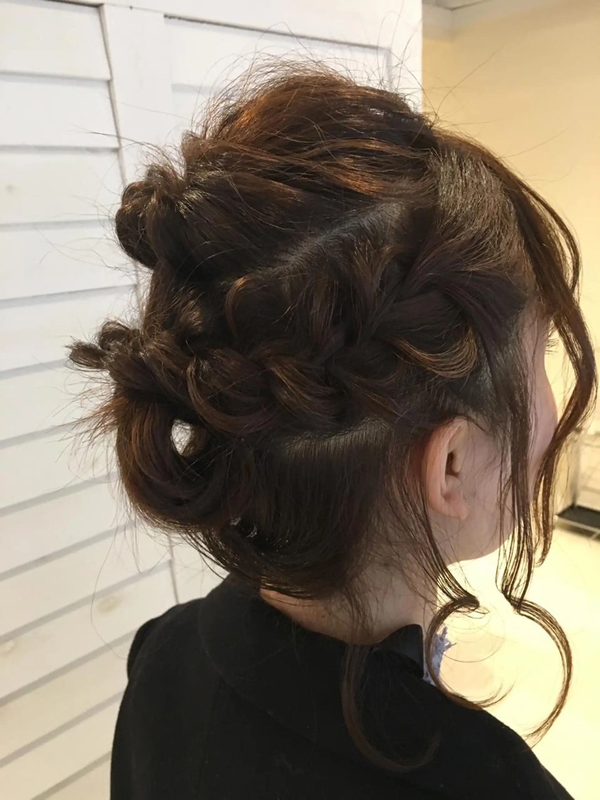 ミディアム ヘアアレンジ 寺門 達也のヘアスタイル