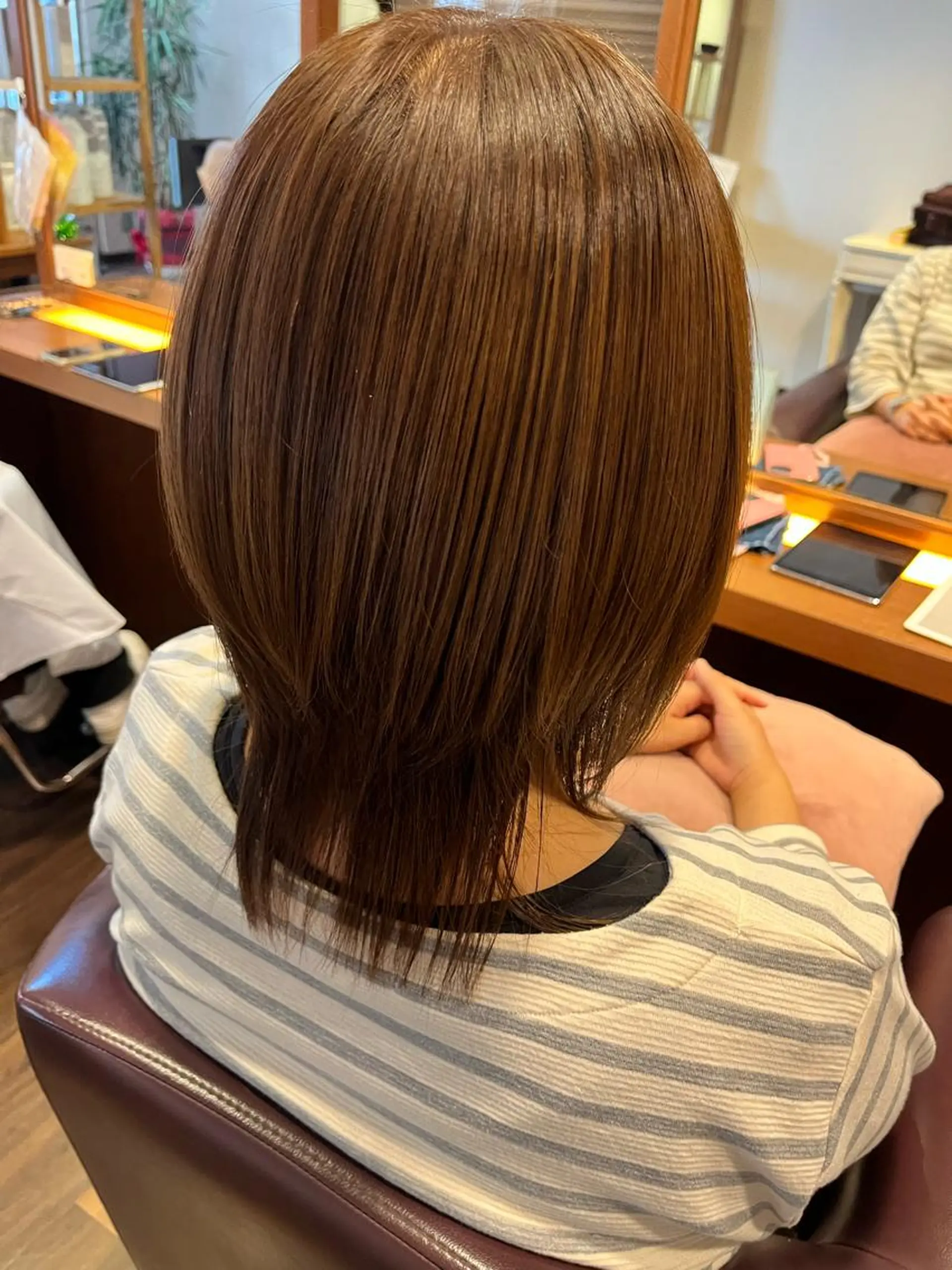 ミディアム カット ヘアカラー トリートメント サイトウ ナツキのヘアスタイル
