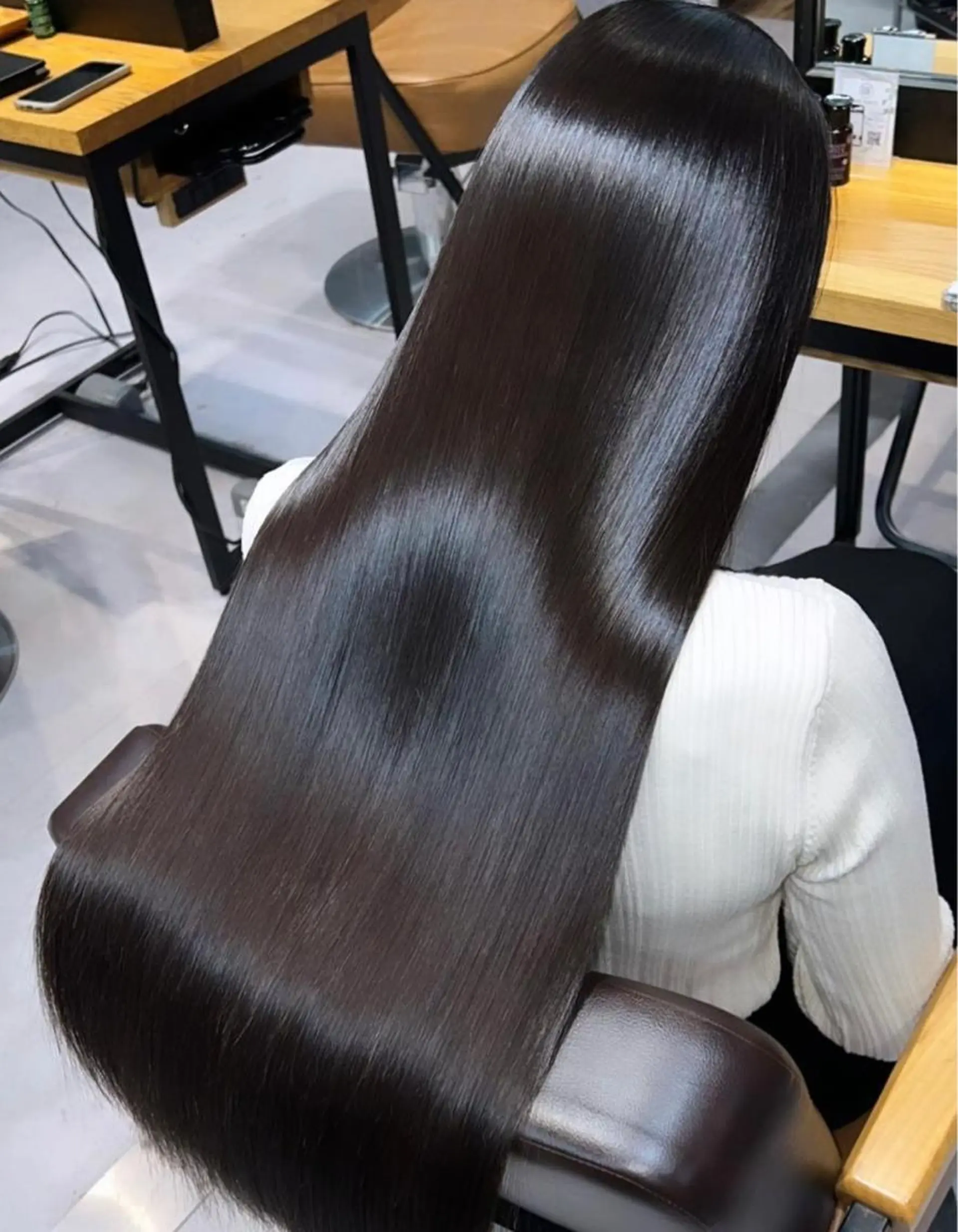 ロング カット 縮毛矯正 トリートメント 縮毛矯正×韓国ヘア 🇰🇷小笠原のヘアスタイル