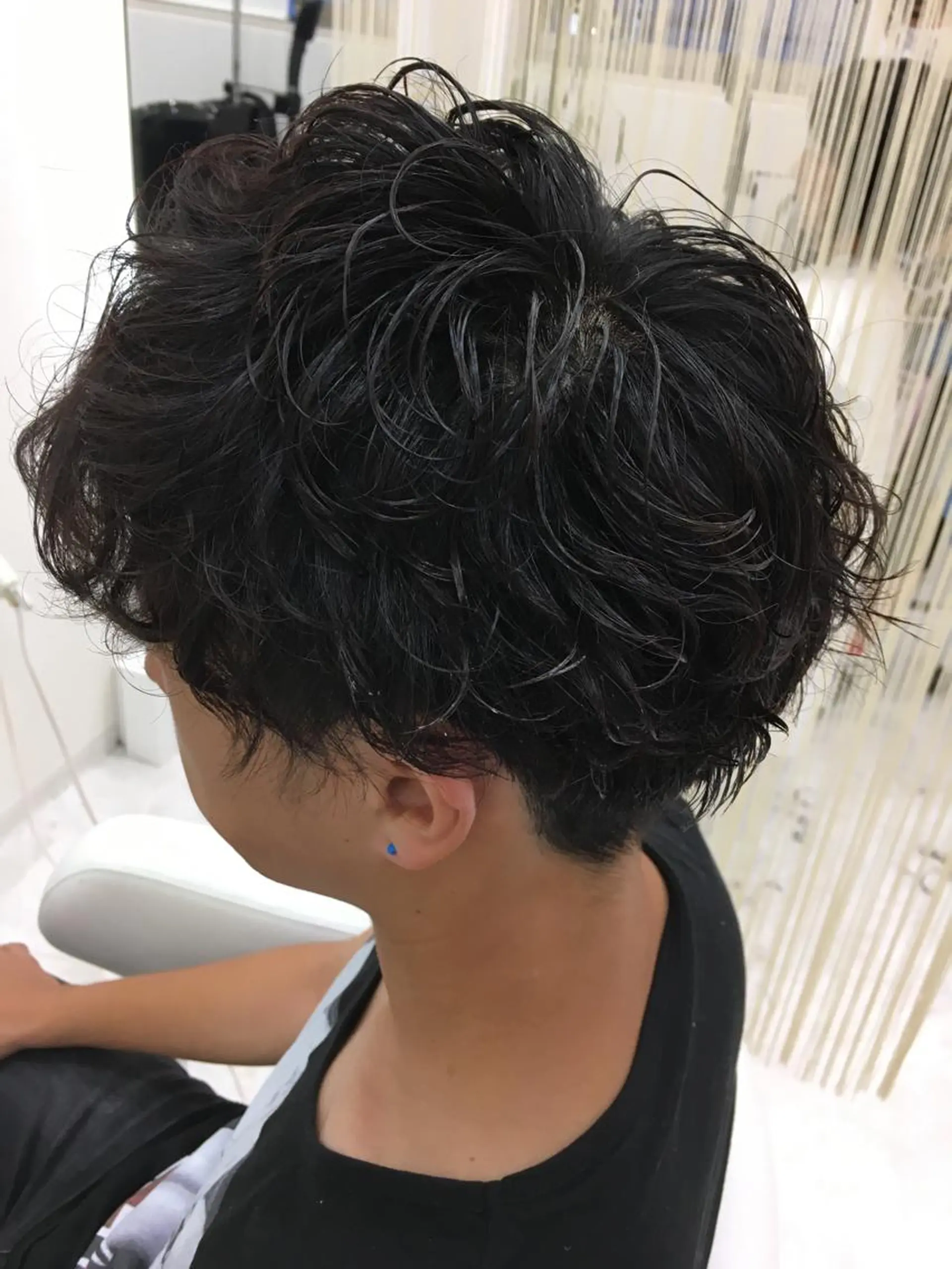 ショート パーマ メンズ マッシュ メンズパーマ スパイラルパーマ 佐藤 祥太のヘアスタイル