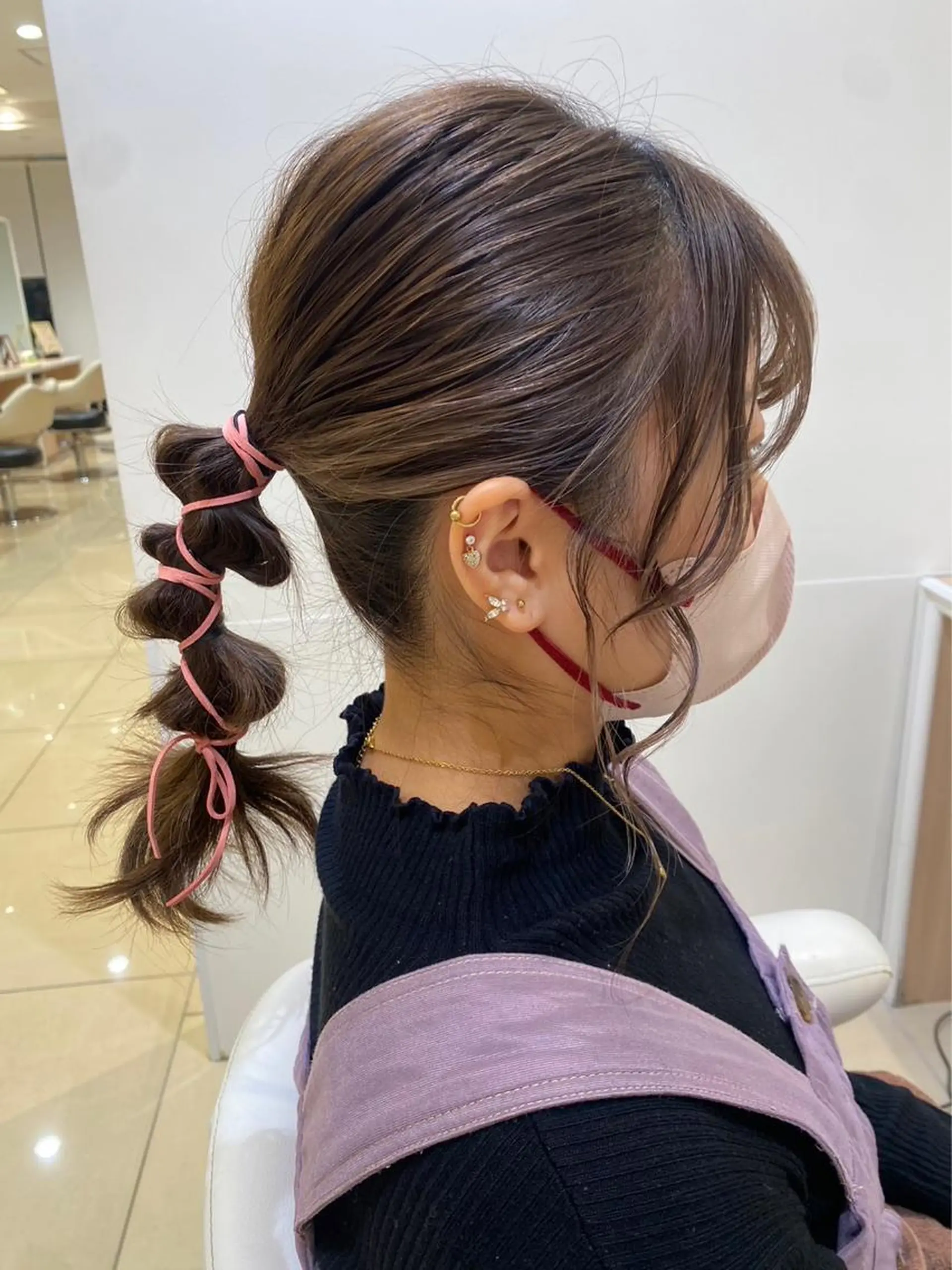 ミディアム 🩵波巻き／ツイスパ HARU💎のヘアスタイル