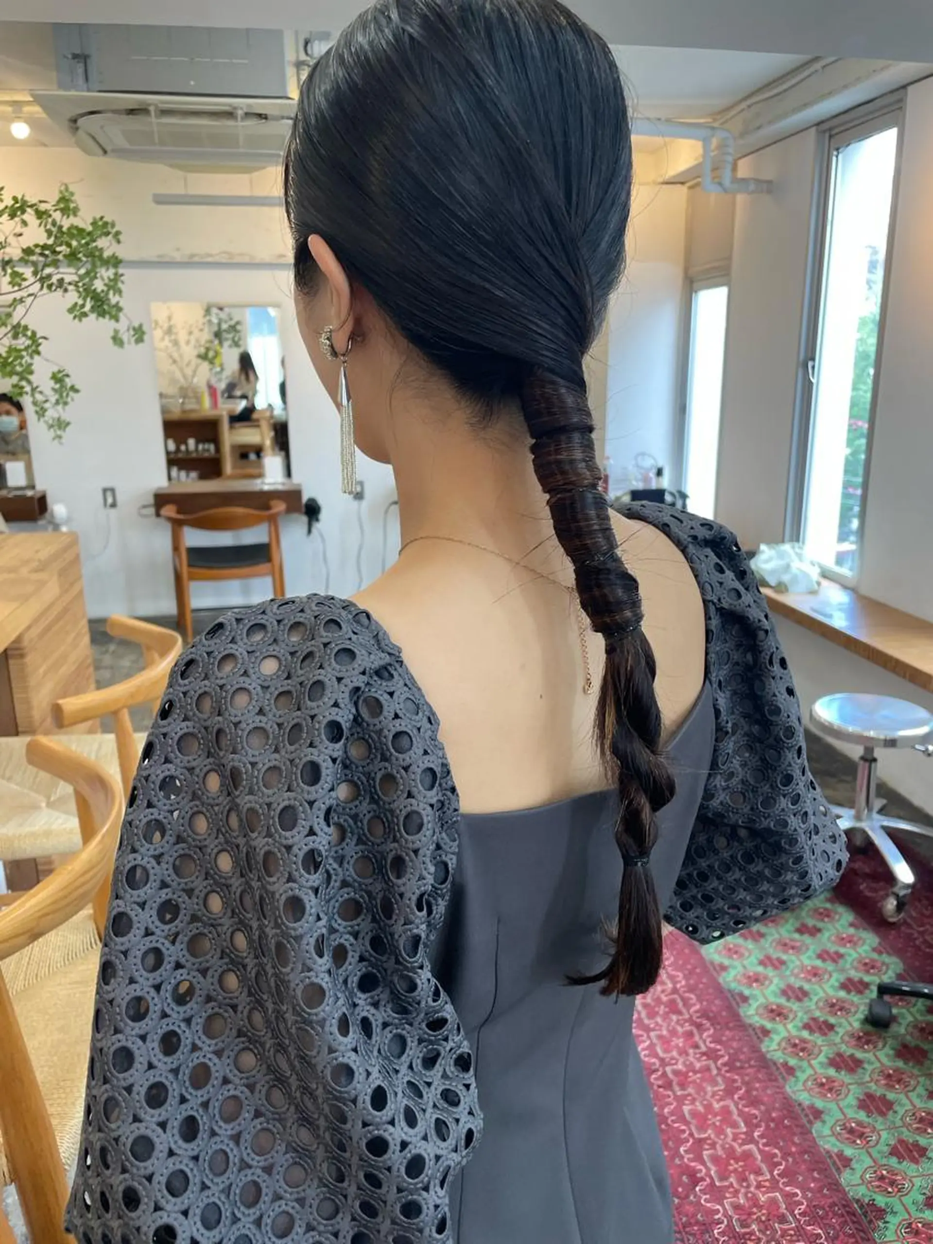 ロング ヘアアレンジ ヘアセット 【arc】Ruri コテ巻き風パーマのヘアスタイル