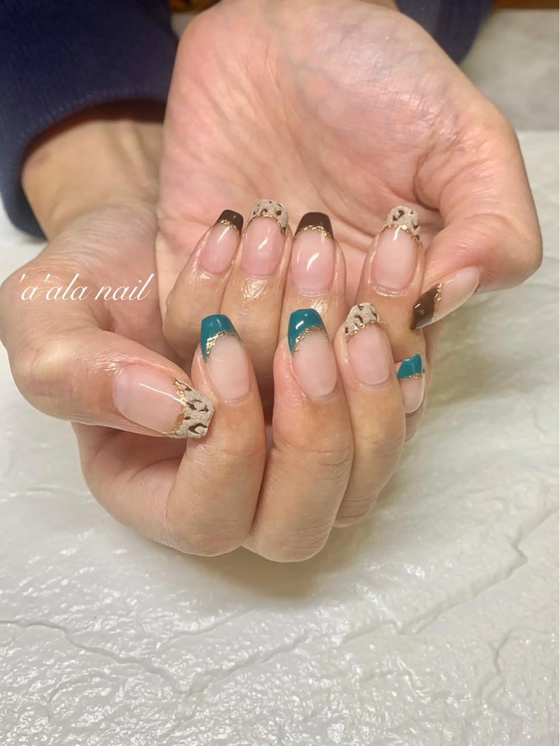 ネイル アートネイル フレンチネイル 'a'ala nailのネイルデザイン