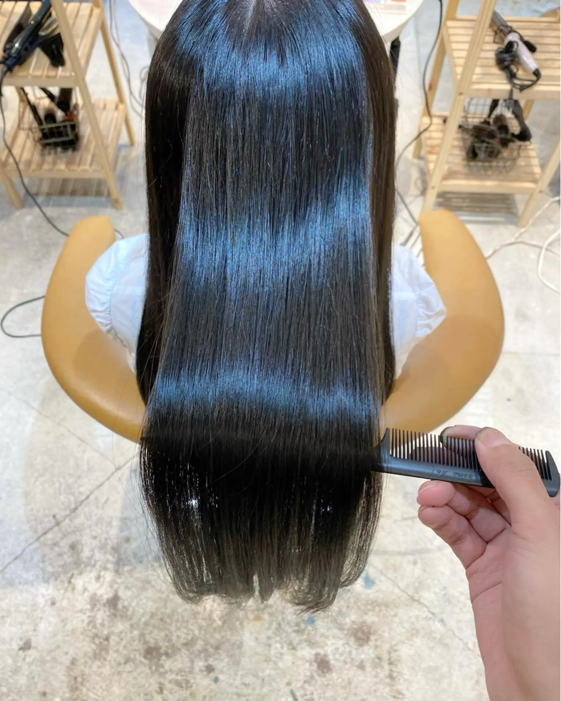 セミロング 髪質改善 トリートメント カット ヘアカラー トリートメント 艶髪/縮毛矯正 /髪質改善千田大地のヘアスタイル