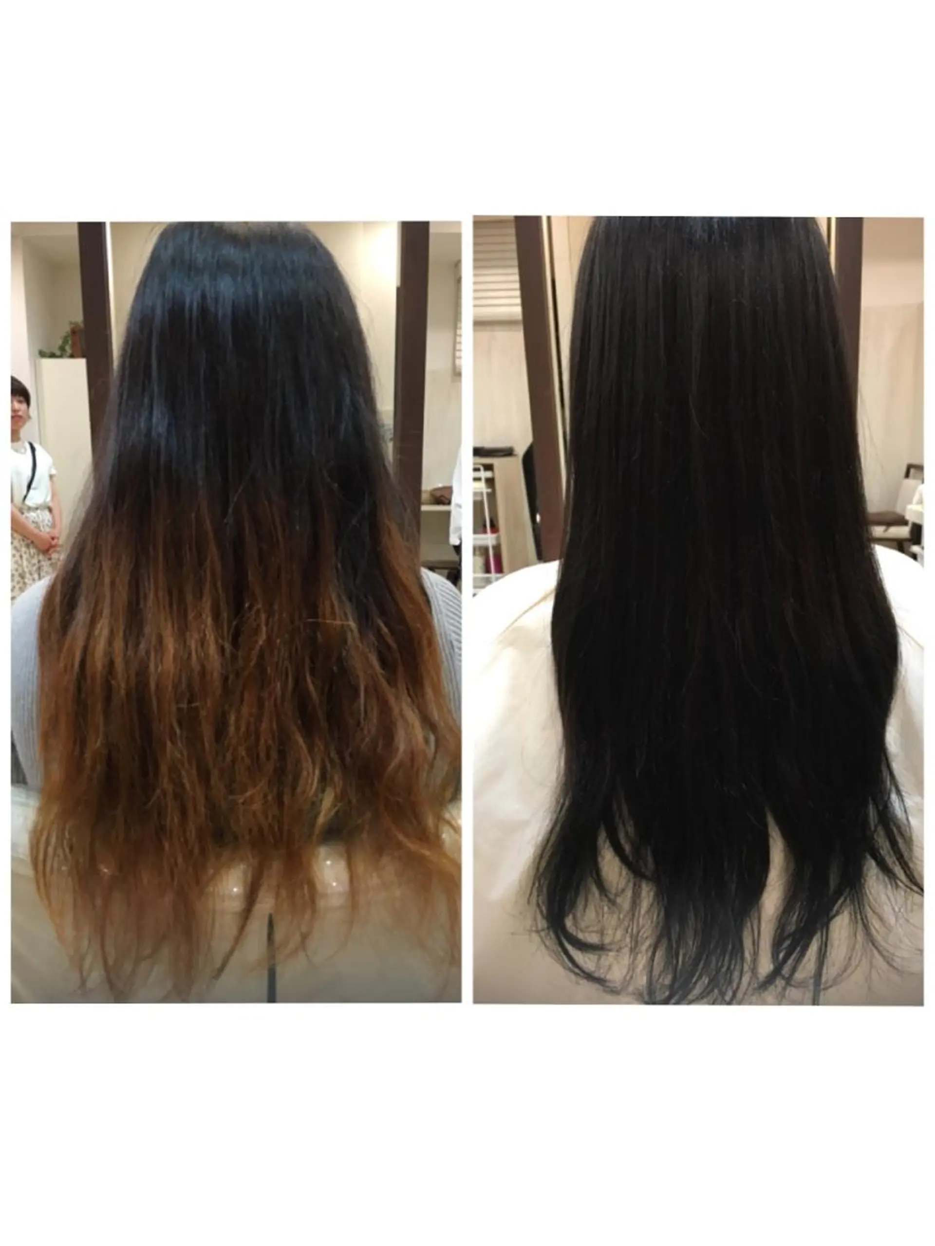 ロング カラー 黒髪 ブルーカラー ブルーブラック hair＆make cocoRo所属・今井 詩織のヘアスタイル