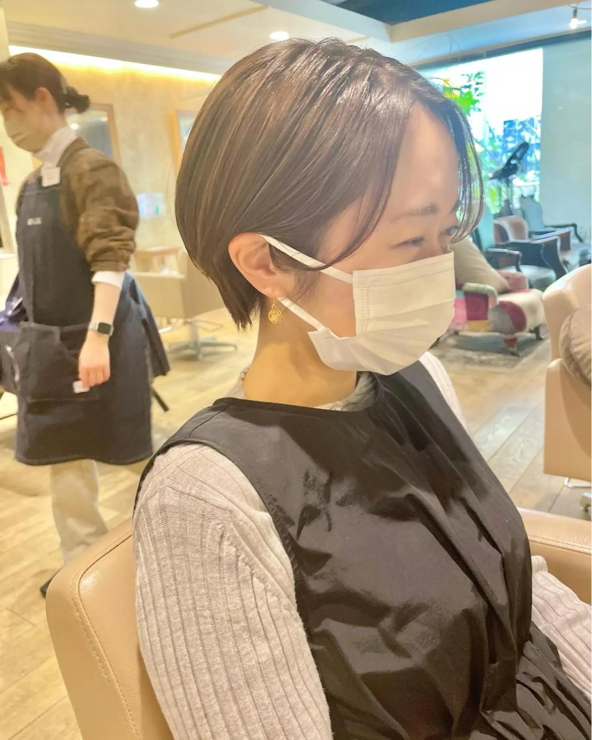 ショート ショート ボブ 梅田 木戸健人のヘアスタイル