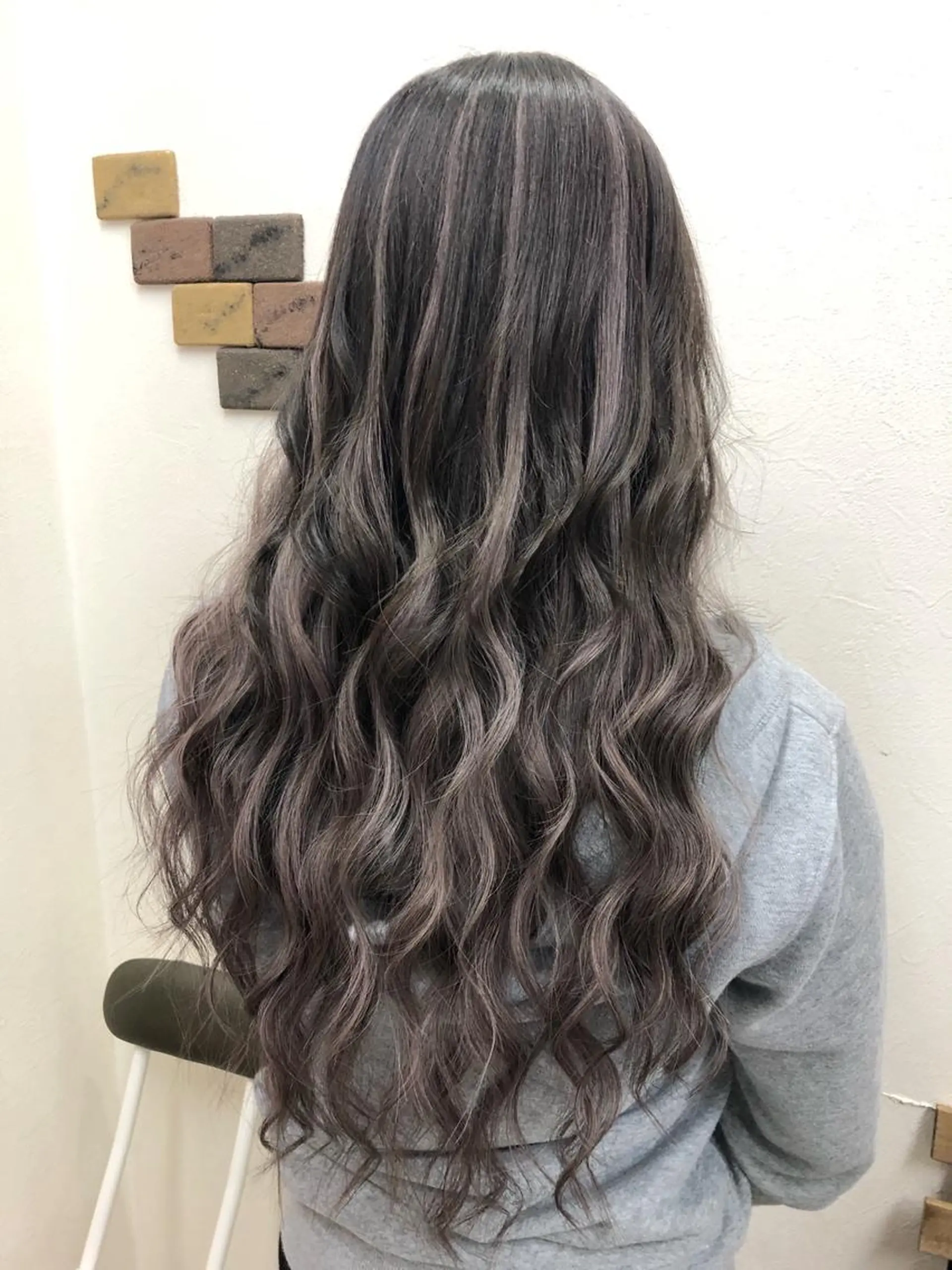 セミロング カラー ヘアアレンジ アッシュ ダークアッシュ グラデーションカラー ヘアカラー トリートメント エクステ KEISUKE/カラ ー🐶シールエクステのヘアスタイル