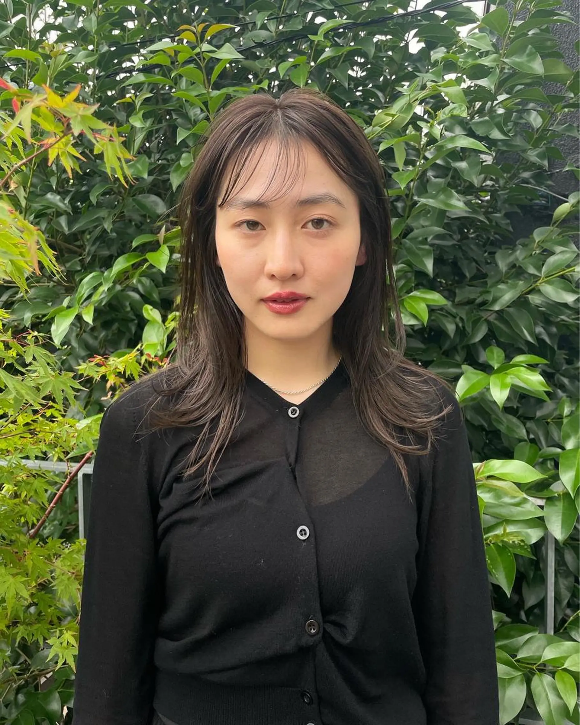 ミディアム カラー カット ヘアカラー 佐伯 和佳のヘアスタイル