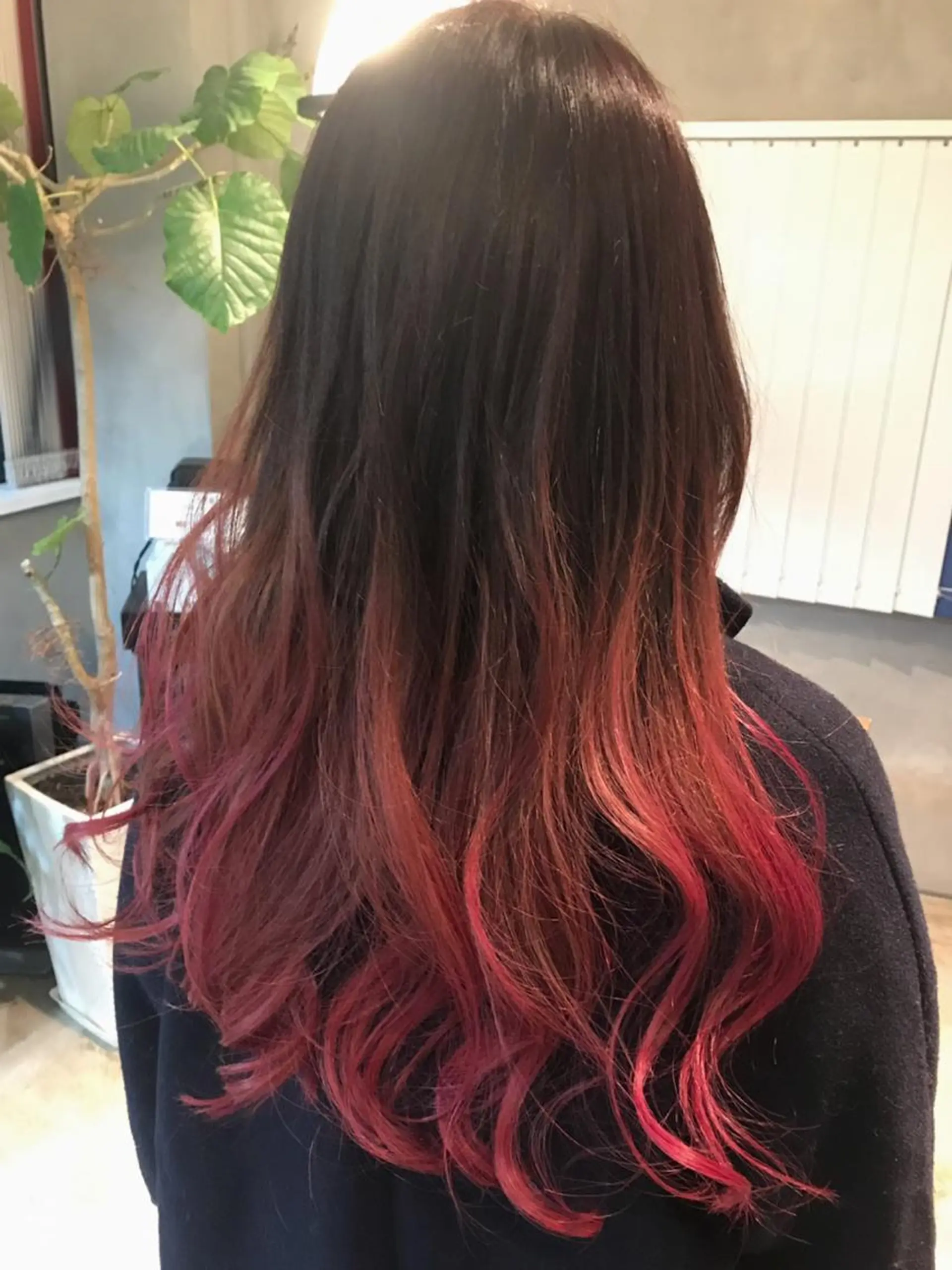 ロング ヘアカラー トリートメント 5Five所属・タカサキ ケイタのヘアスタイル