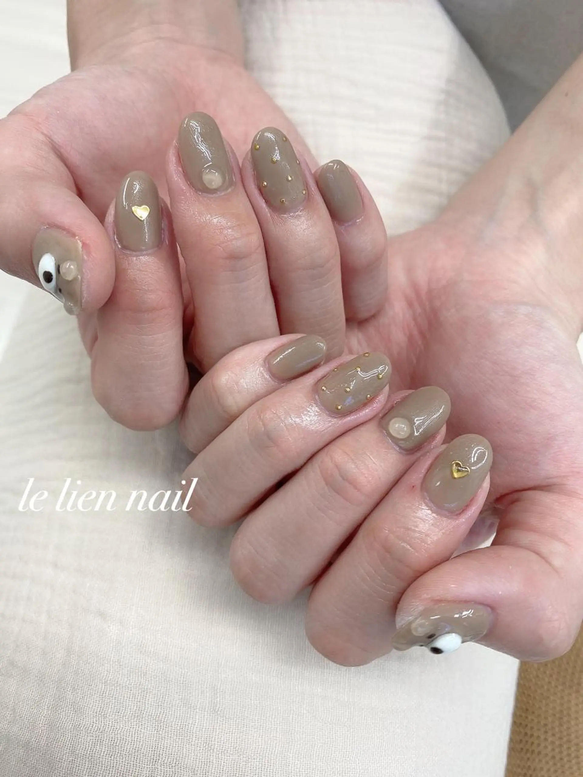 ネイル アートネイル ニュアンスネイル ハンドネイル le lien nailのネイルデザイン