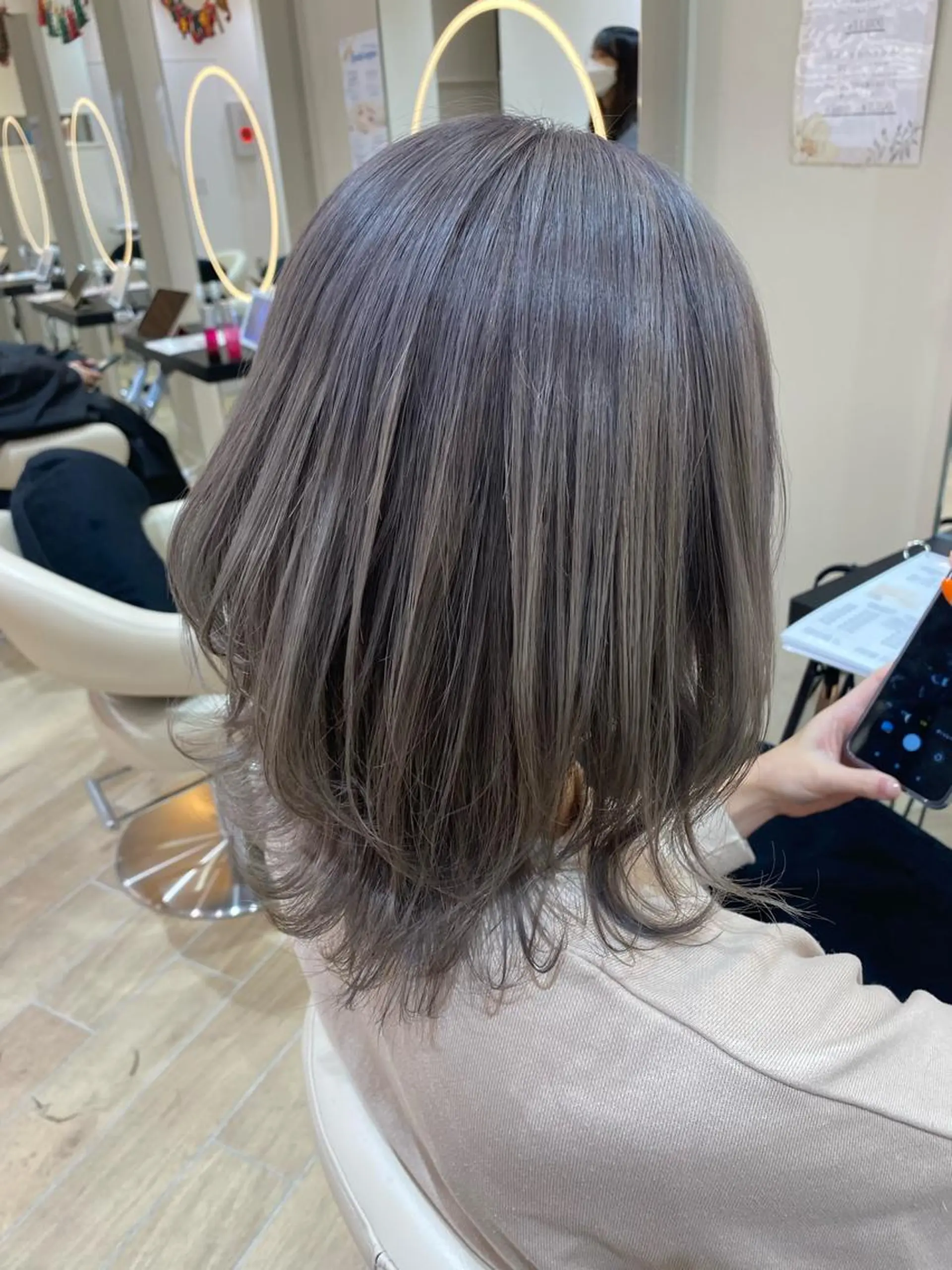 ミディアム カラー ヘアカラー トリートメント 個性派/ブリーチ ＊ほのかのヘアスタイル