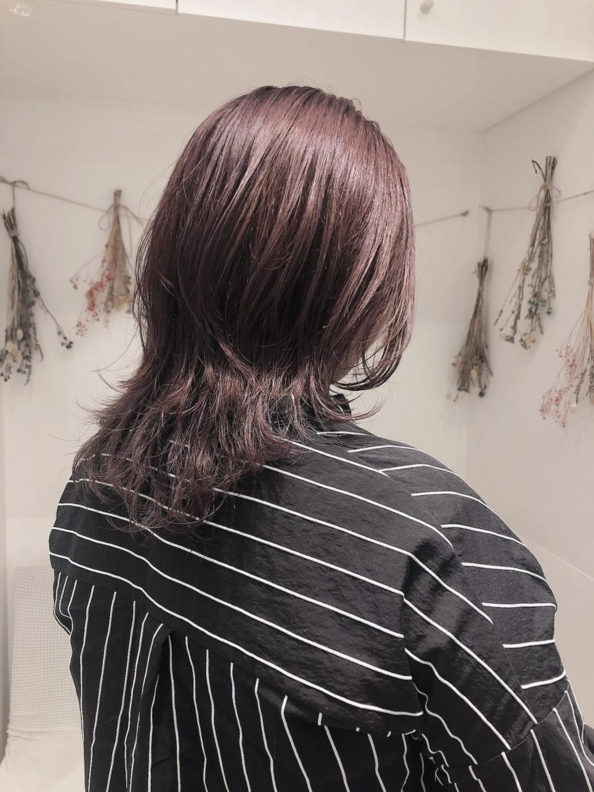 ミディアム カラー ラベンダーカラー はだゆうき @hadadan08のヘアスタイル